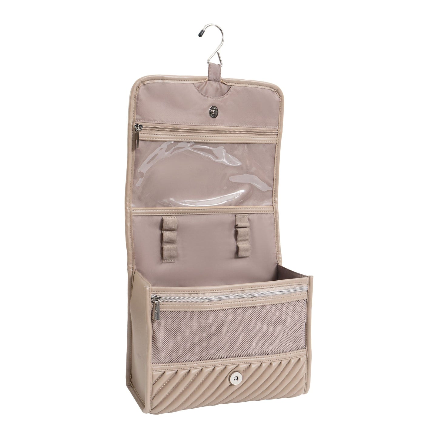 Joan & David The Large Hanging Diagonal Quilted Toiletry Case