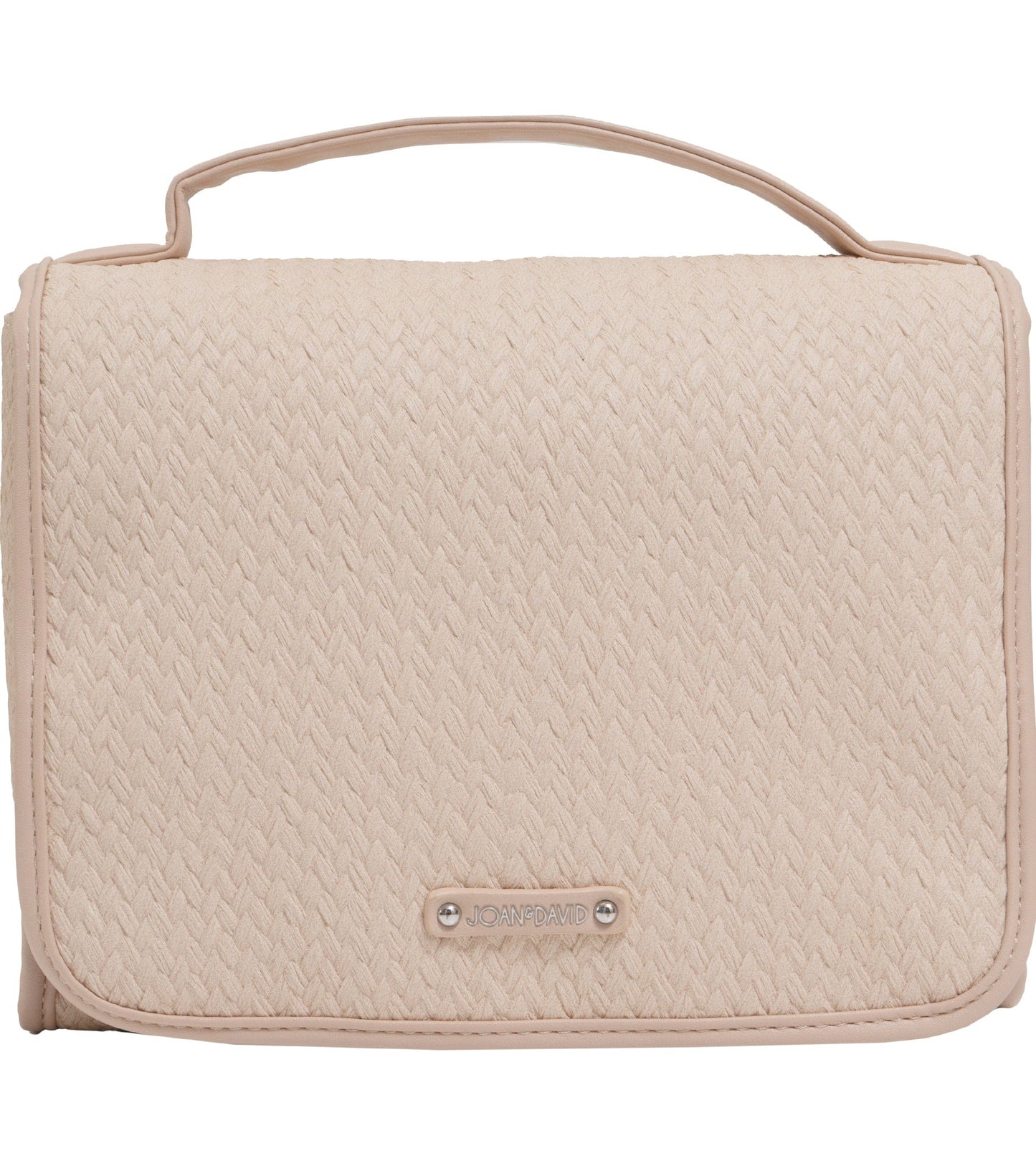 Joan and David The Woven PU Top Handle Hanging Toiletry Case