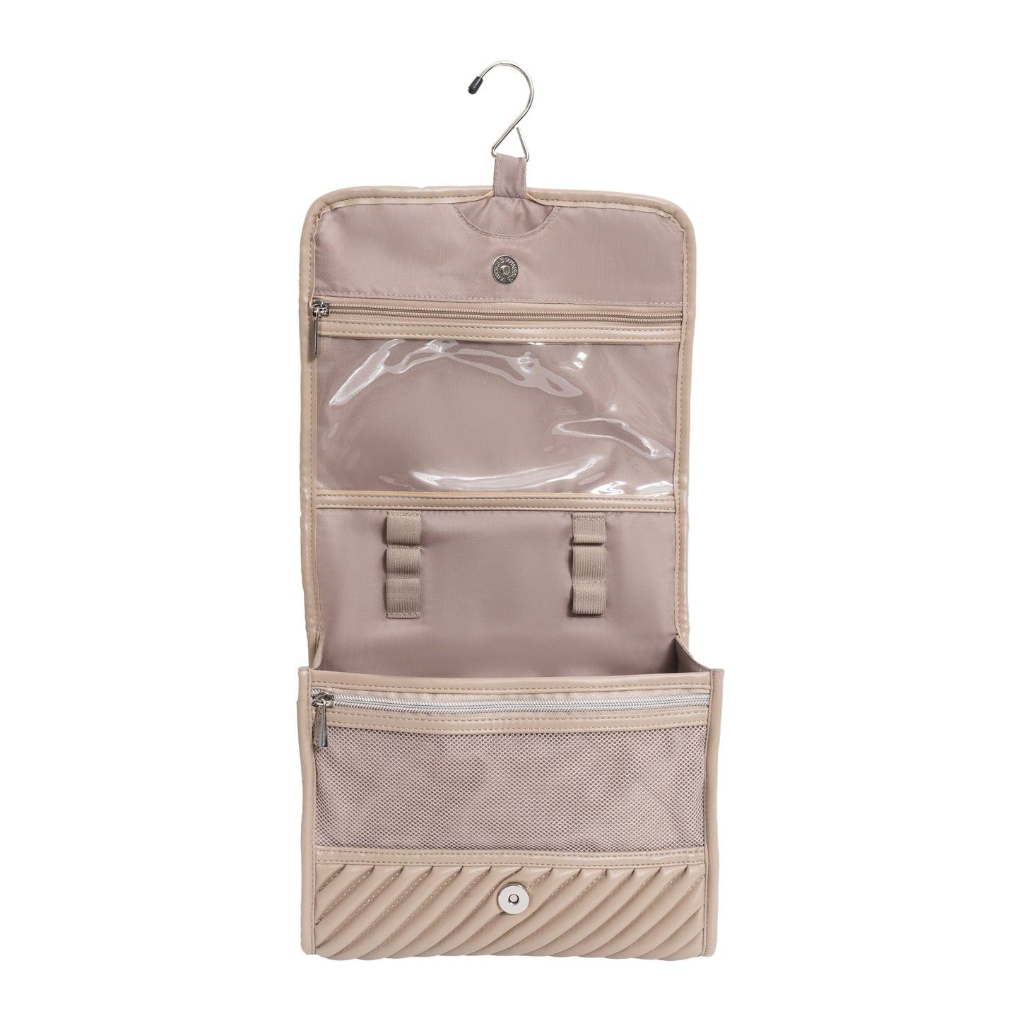 Joan & David The Large Hanging Diagonal Quilted Toiletry Case