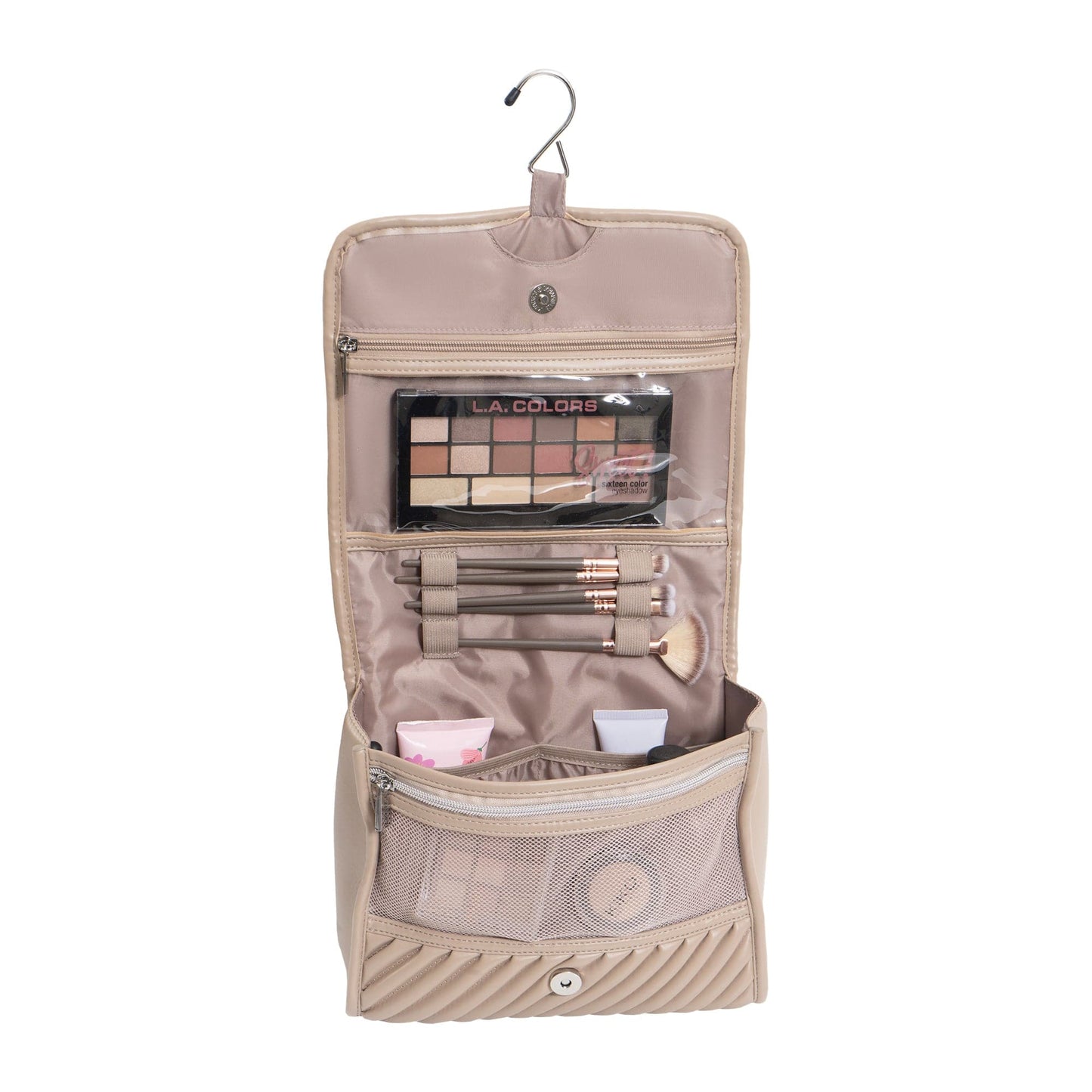 Joan & David The Large Hanging Diagonal Quilted Toiletry Case