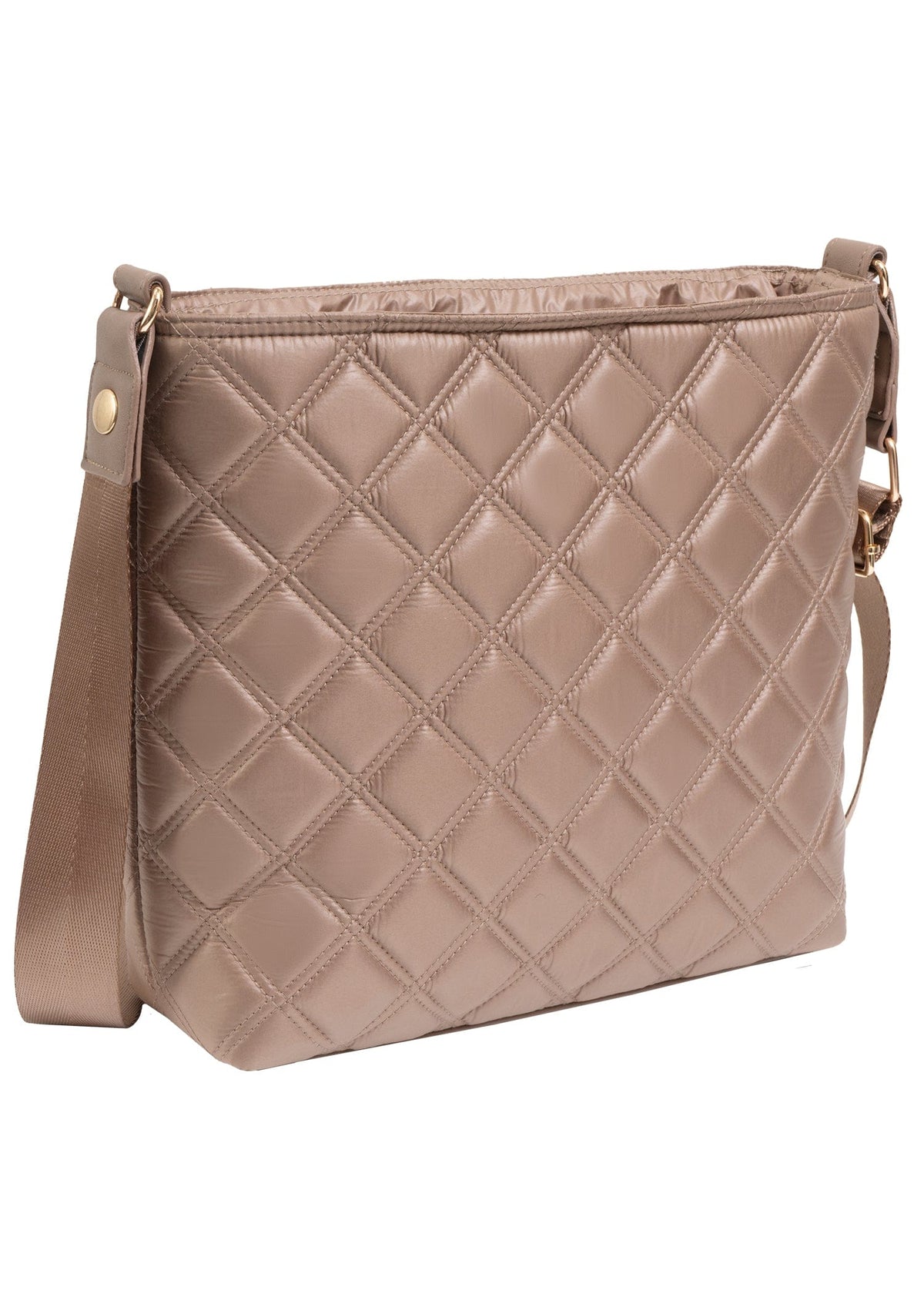 Joan & David The Alina Diamond Quilted Crossbody Bag