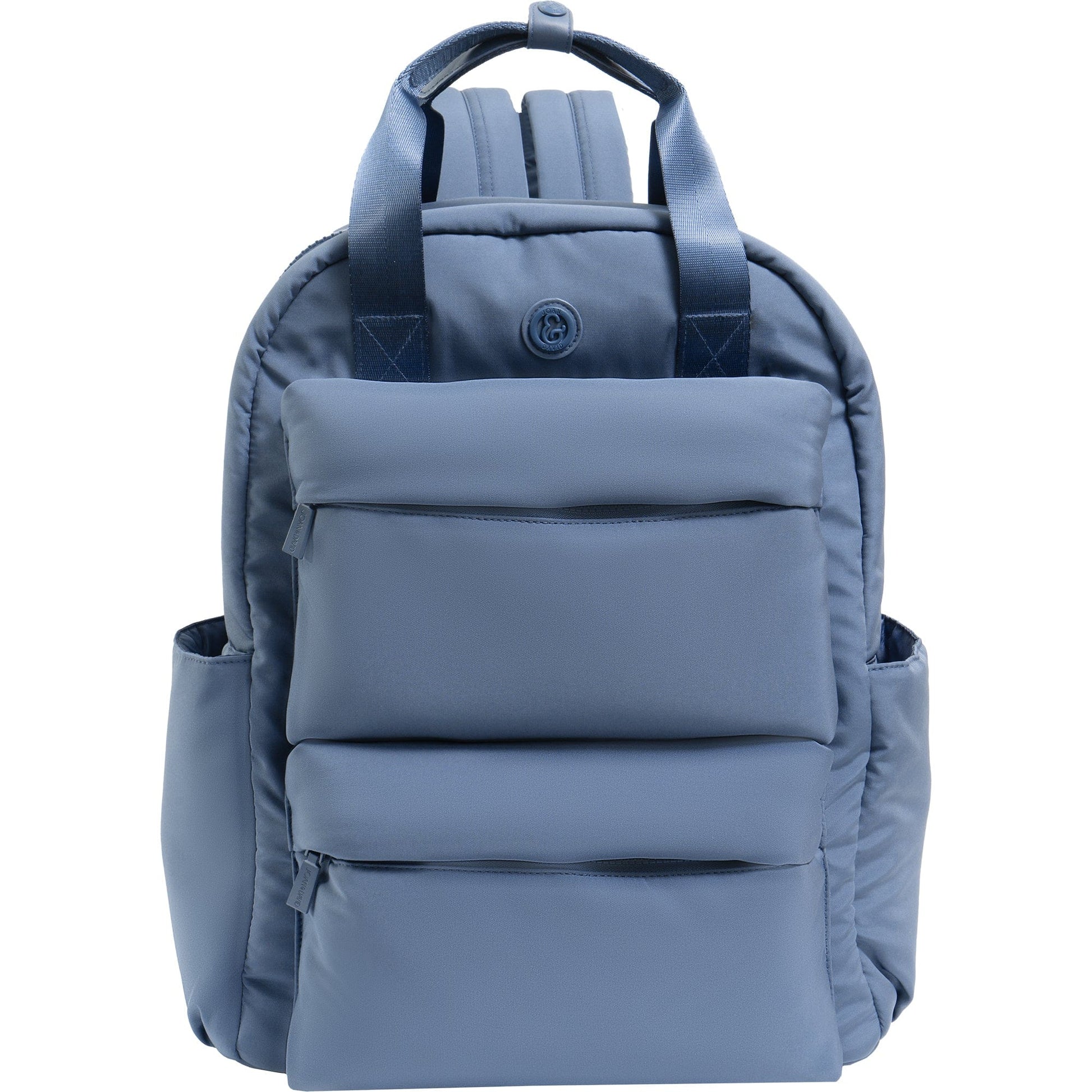 adrienne vittadini quilted backpack with laptop sleeve charcoal grey Joan & David Sport Nylon 18 Inch Pocket Workbook Backpack – Magid NYC