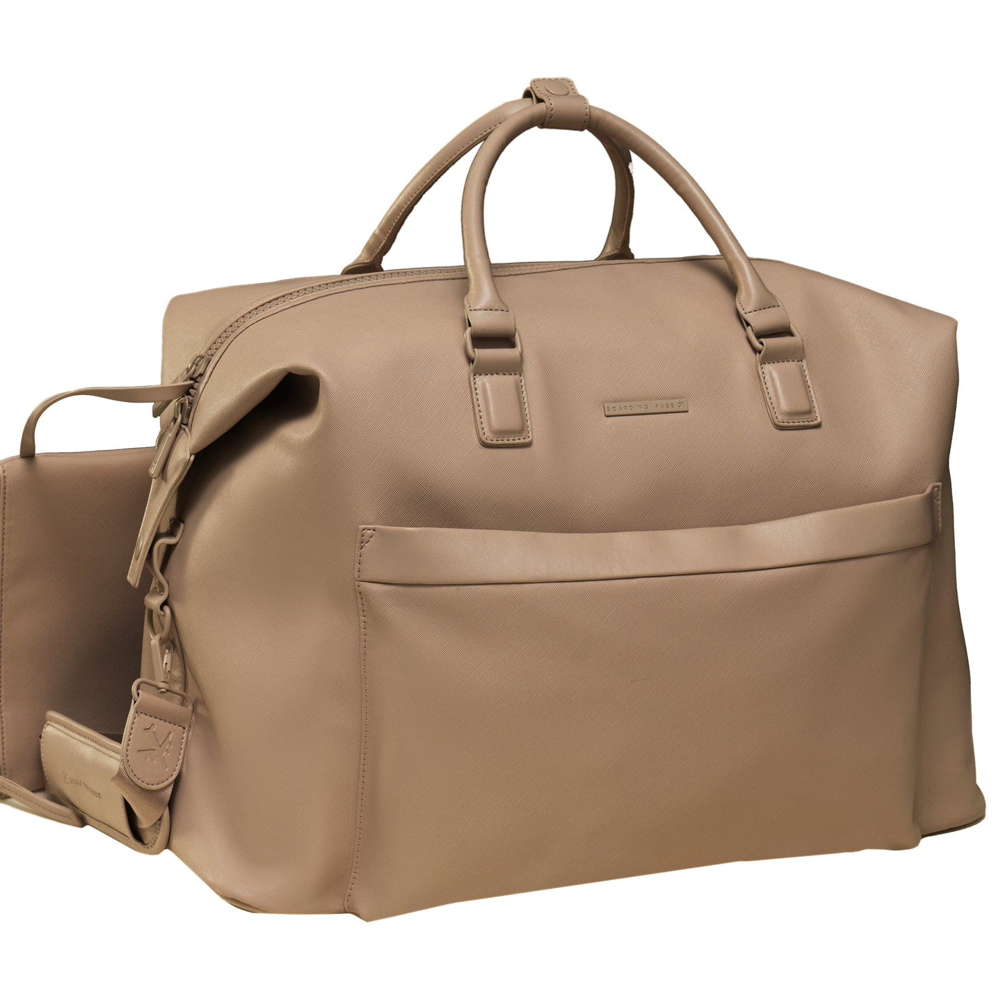 Boarding Pass The Santorini Vegan Saffiano Leather Duffel