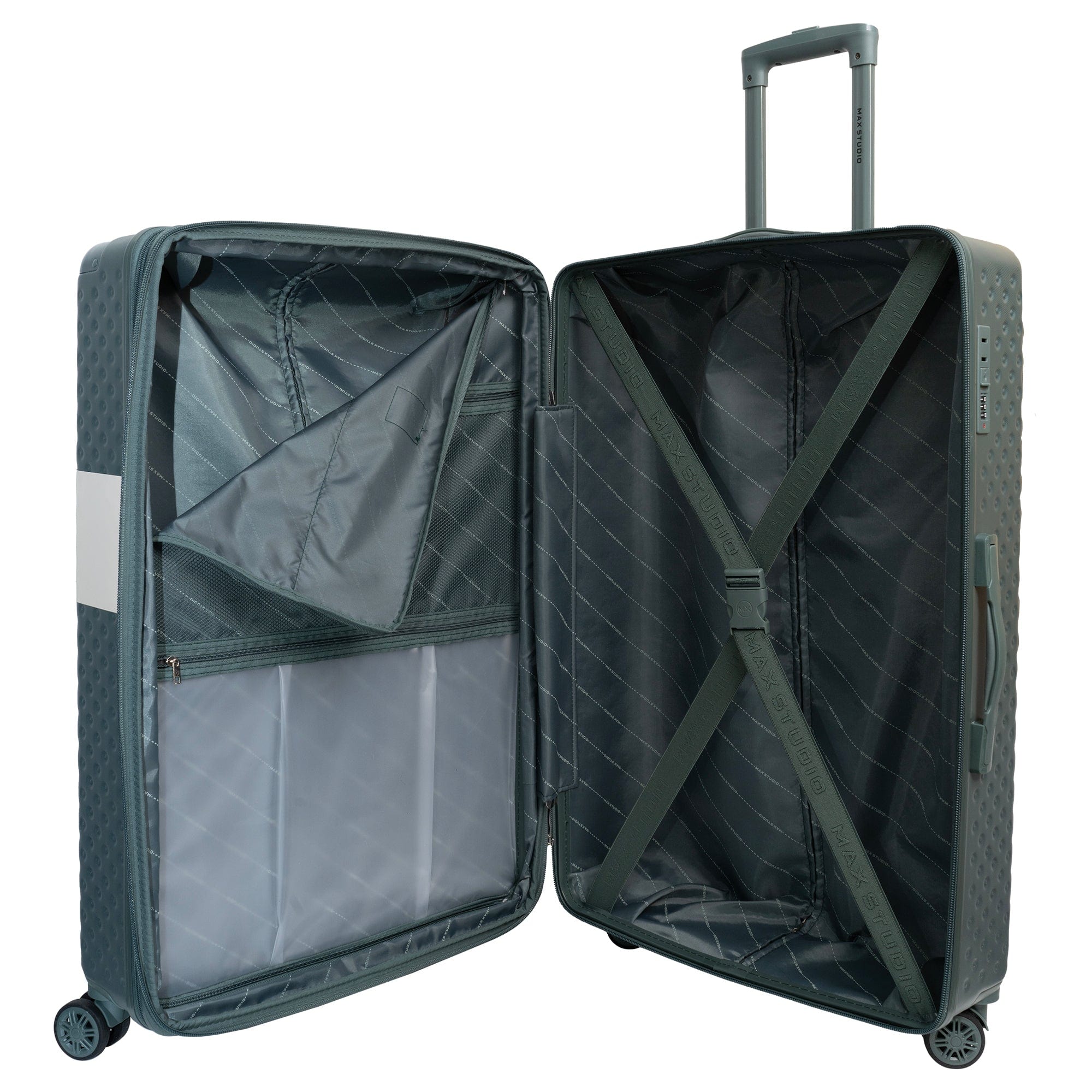 Max Studio Tonal Tufted ABS 2-Piece Hard-Sided Luggage Set – Magid NYC