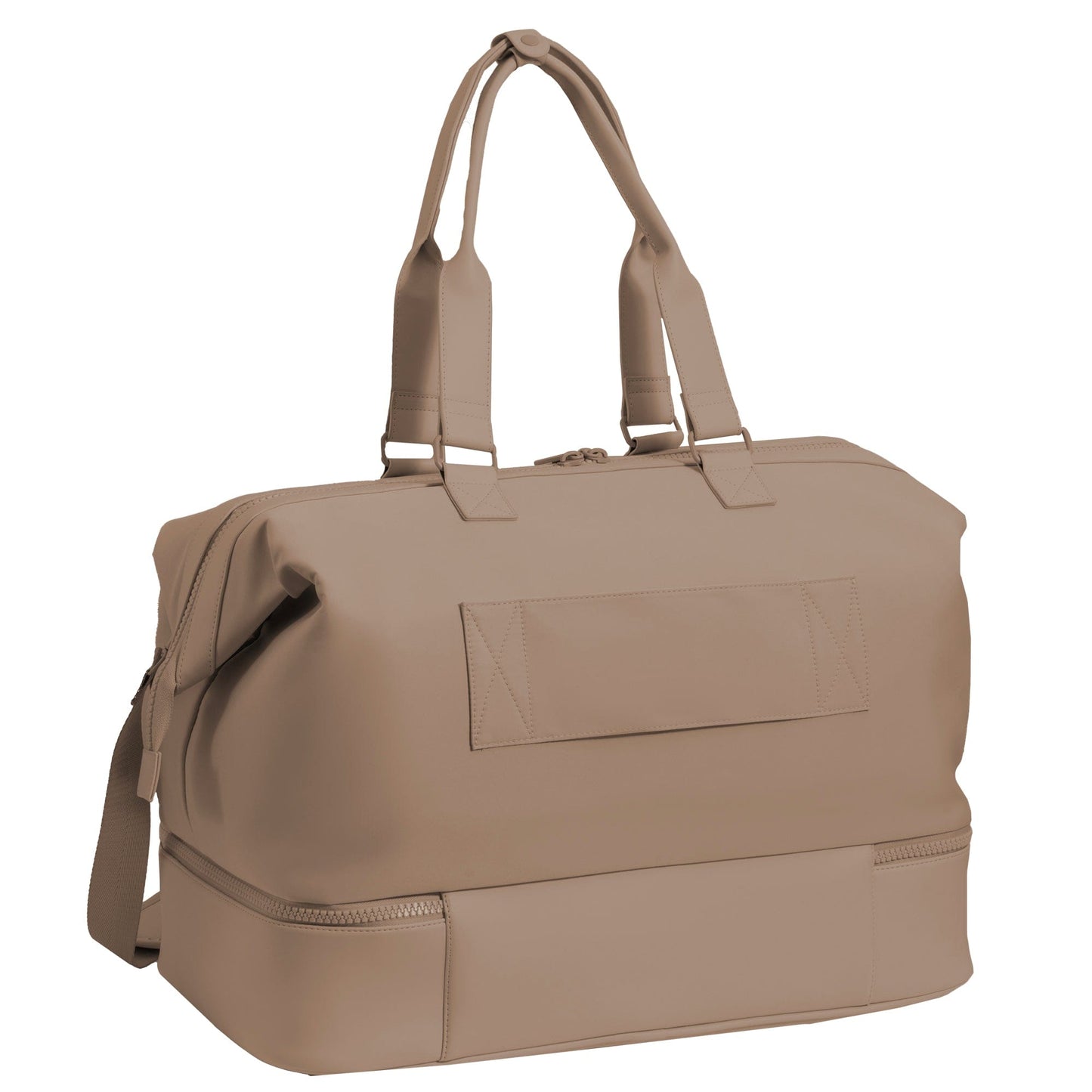Max Studio Sport Nylon & Faux Leather Drop Bottom Duffel Bag
