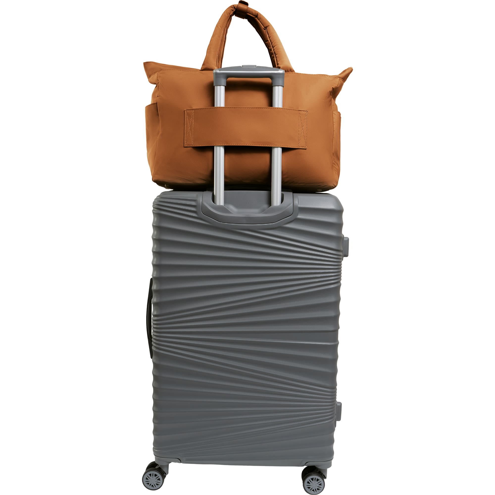 Max Studio The Sylvia 21 Inch Twill Nylon Double Handle Weekender