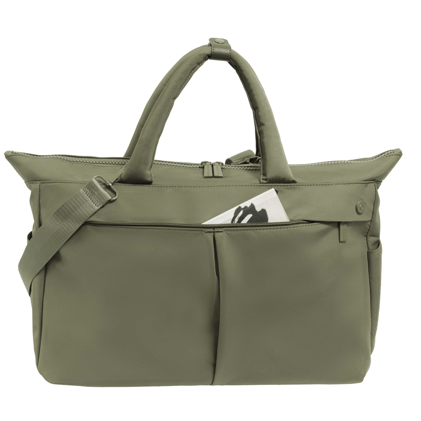 Max Studio The Sylvia 21 Inch Twill Nylon Double Handle Weekender Duffle