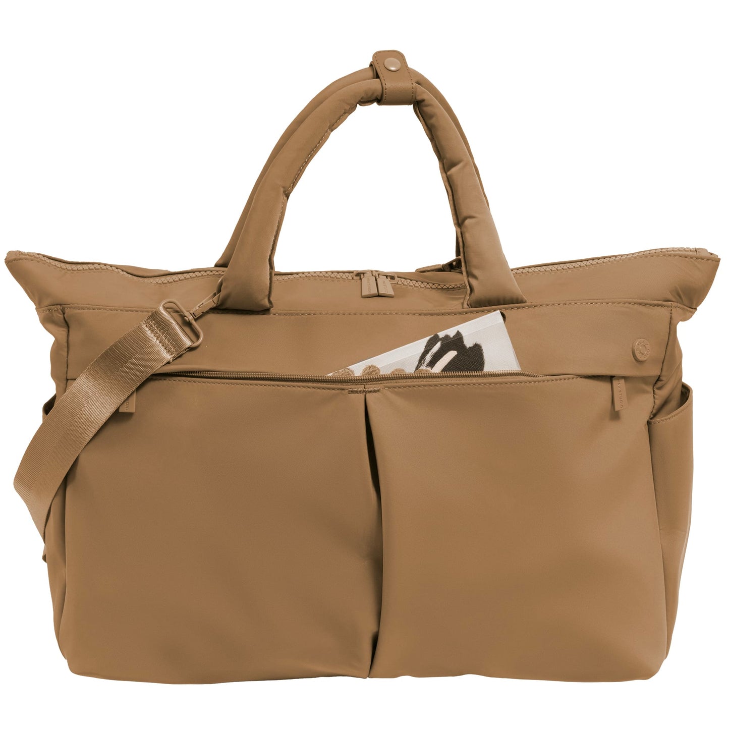 Max Studio The Sylvia 21 Inch Twill Nylon Double Handle Weekender Duffle