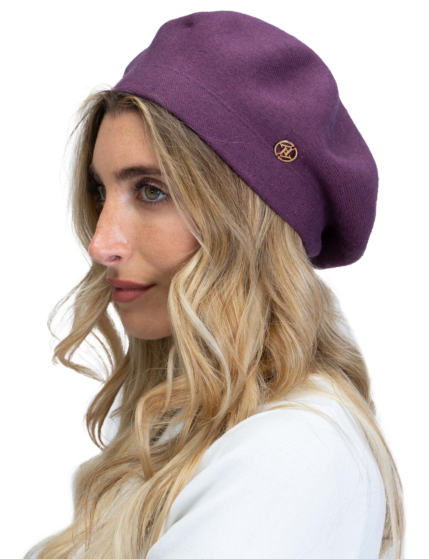 Adrienne Vittadini Knit Solid Beret