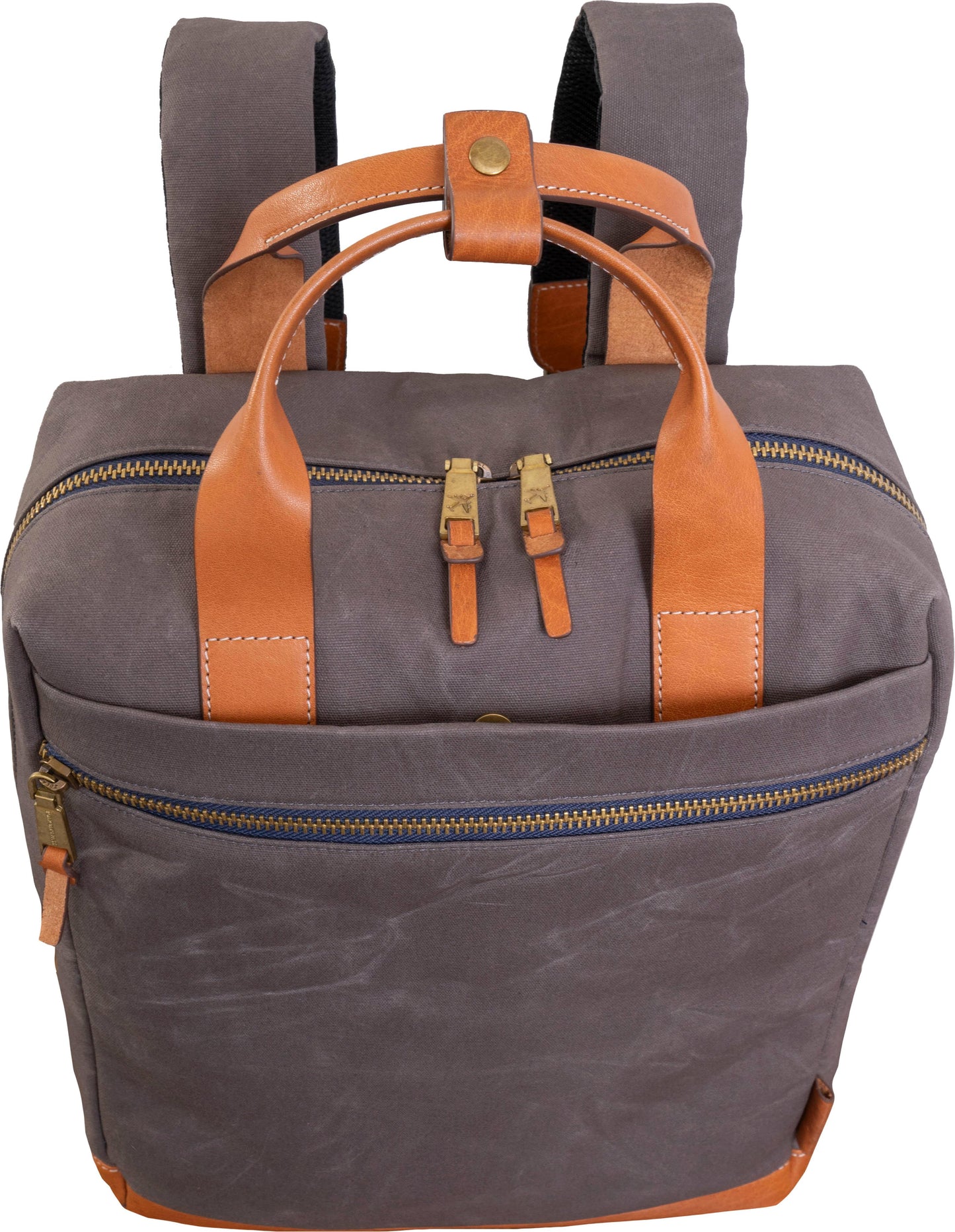 The Voyager 18” 20 oz. Waxed Canvas Travel Backpack - Grey