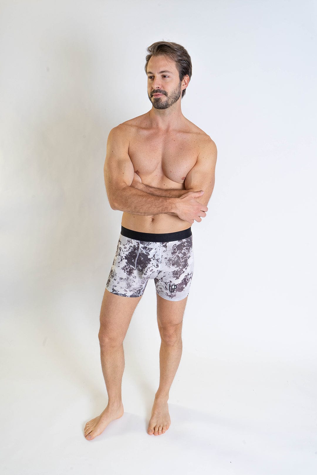 Veil Camo x UP Boxers Alpine White Camo Print Modal Boxer Brief