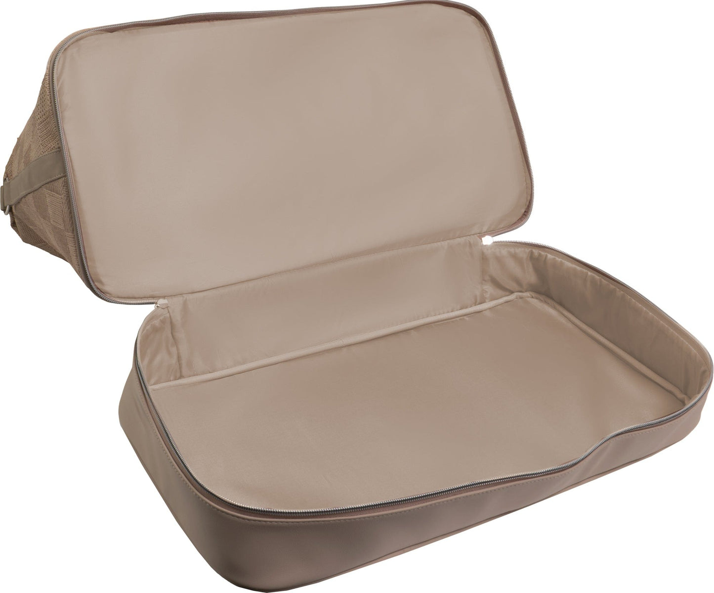 Ellen Tracy 20 Inch Checkered Embossed Faux Leather Drop Bottom Duffel