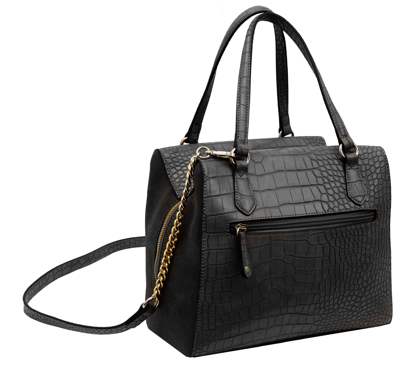 Ellen Tracy Croco Satchel