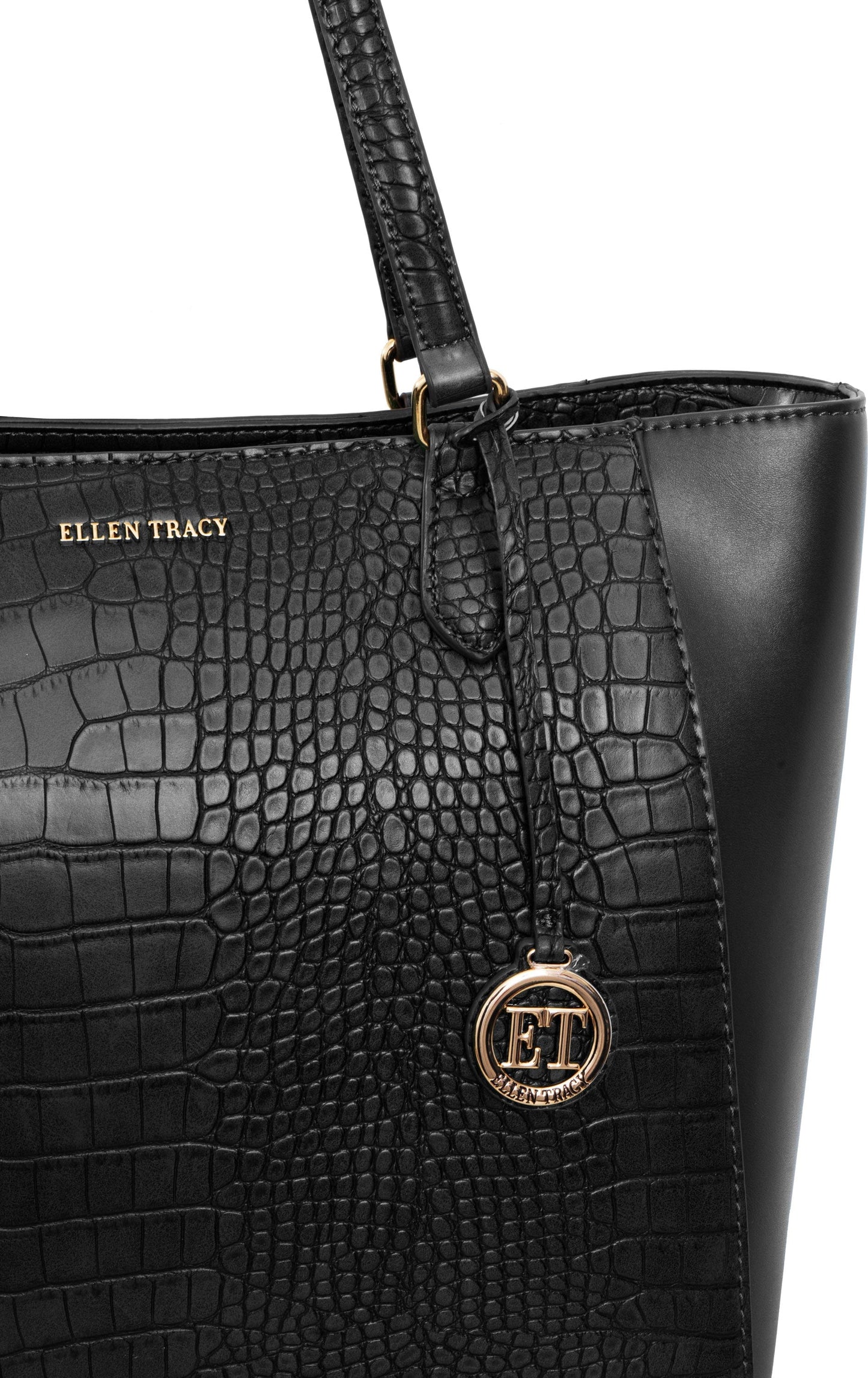 Ellen Tracy Croco Tote