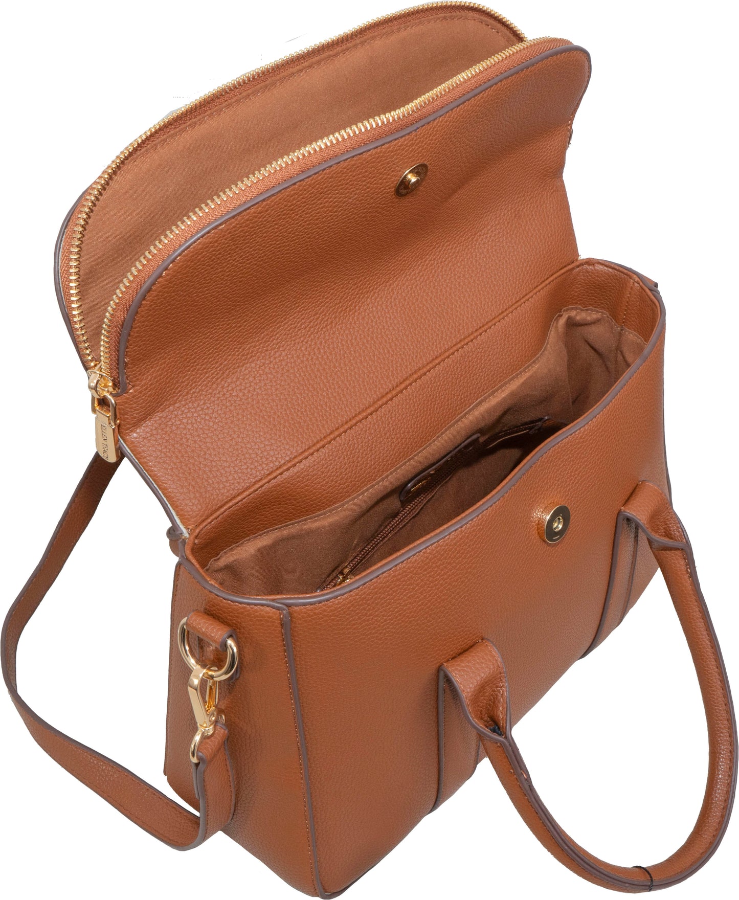 Ellen Tracy Pebble Grain Top Handle Satchel