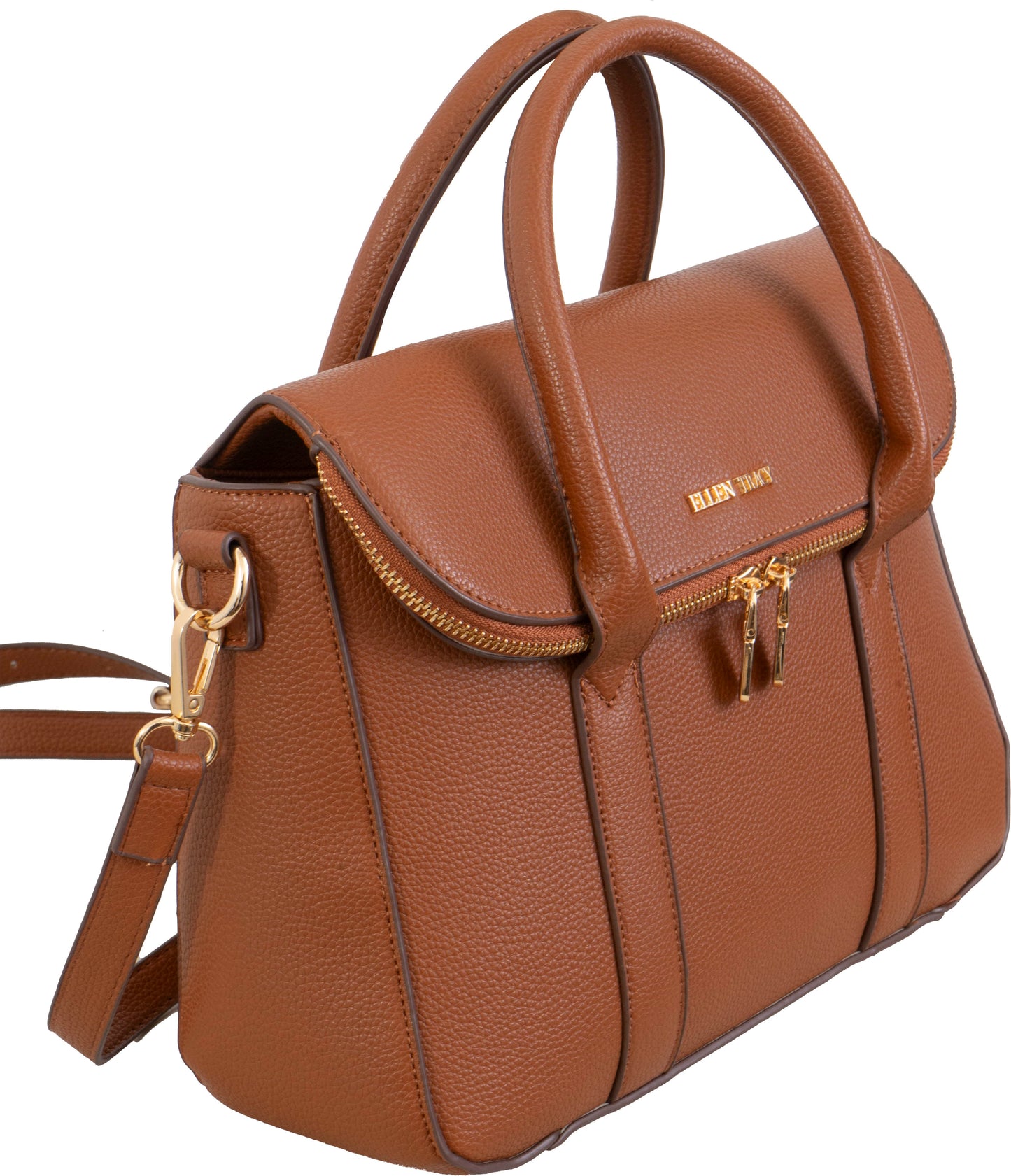 Ellen Tracy Pebble Grain Top Handle Satchel