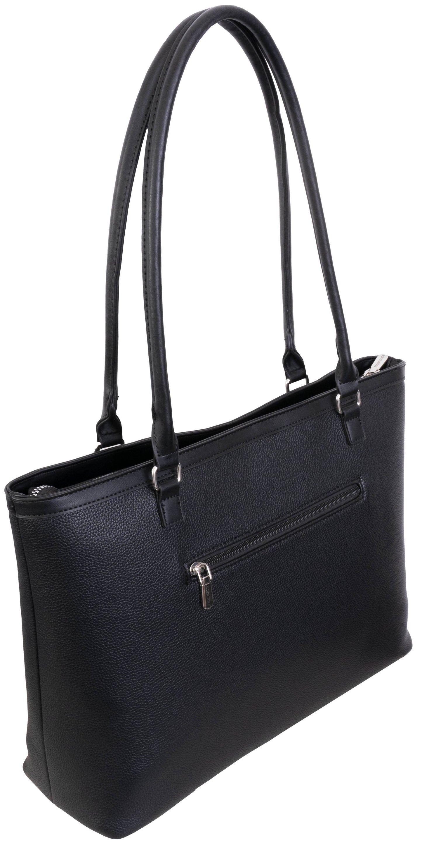 Ellen Tracy Pebble Grain Chain Tote Bag