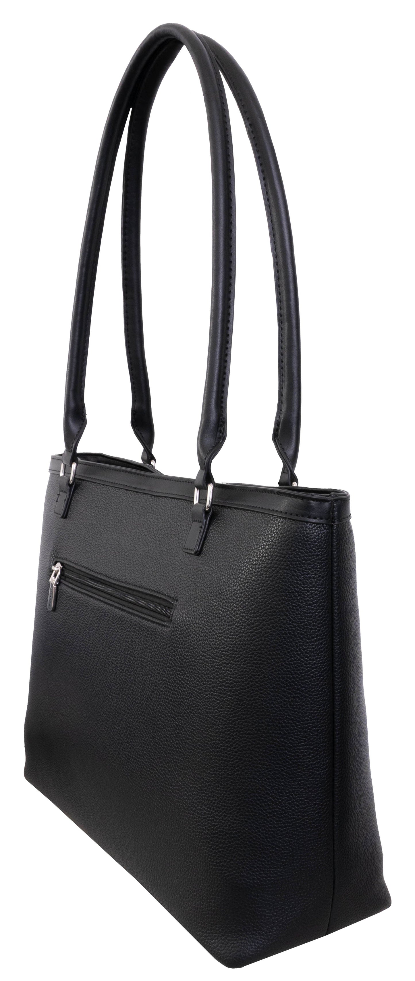 Ellen Tracy Pebble Grain Chain Tote Bag