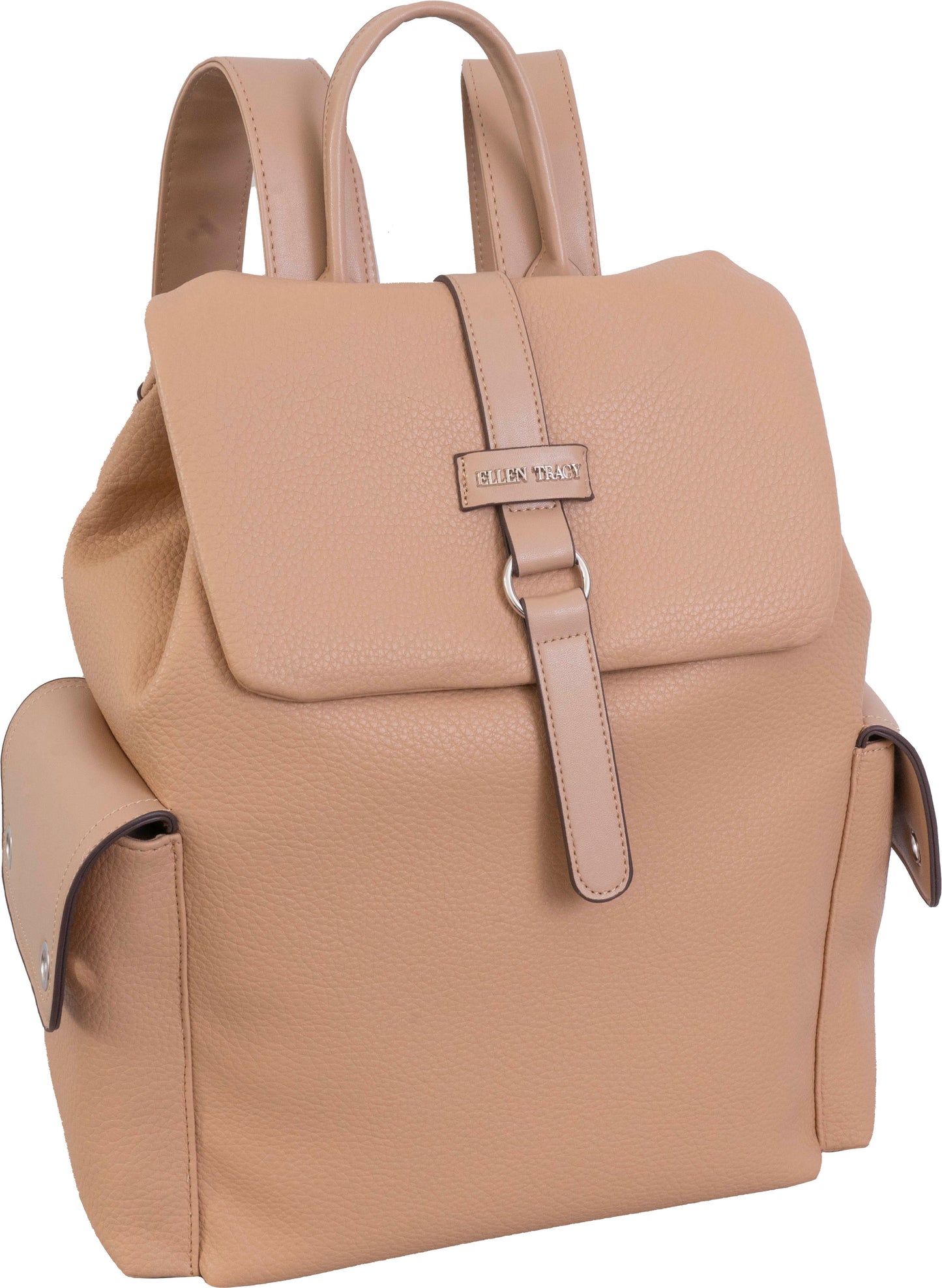 Ellen Tracy Pebble Grain Grommet Backpack