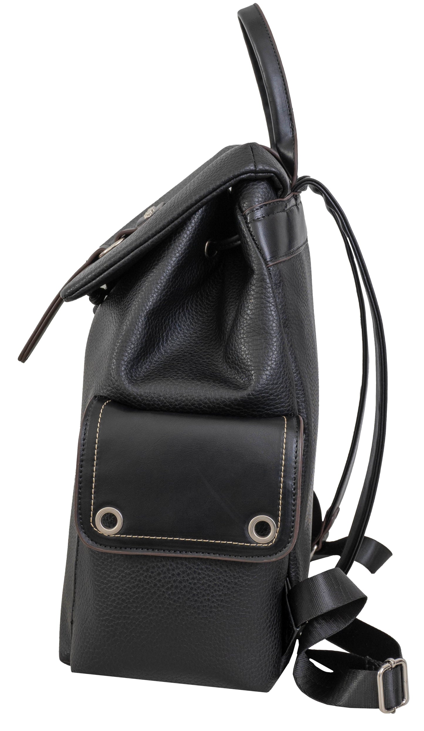 Ellen Tracy Pebble Grain Grommet Backpack