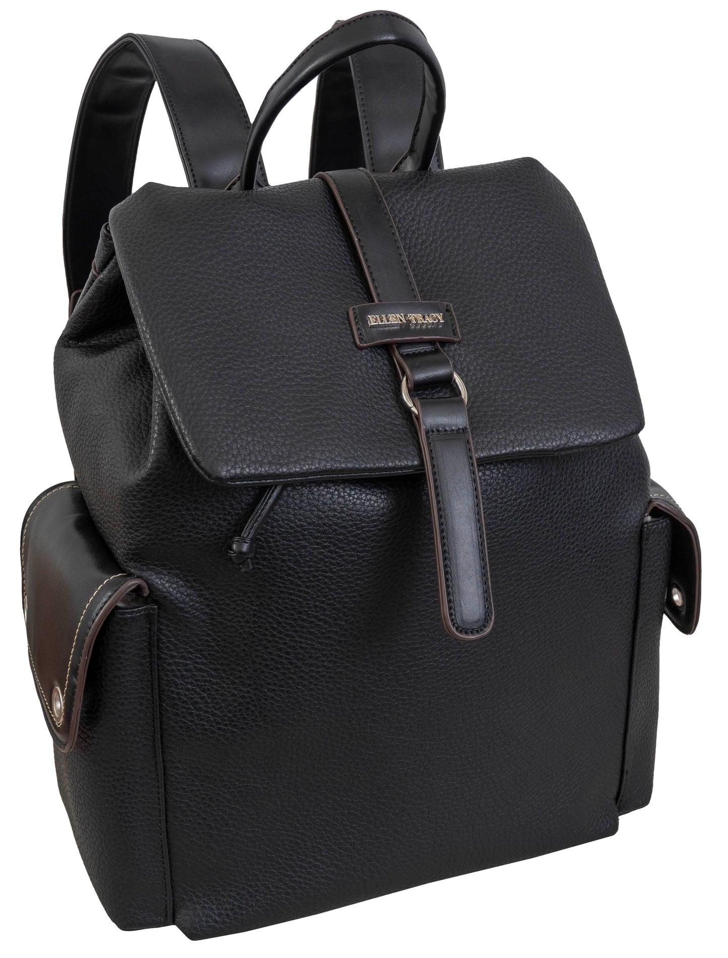 Ellen Tracy Pebble Grain Grommet Backpack