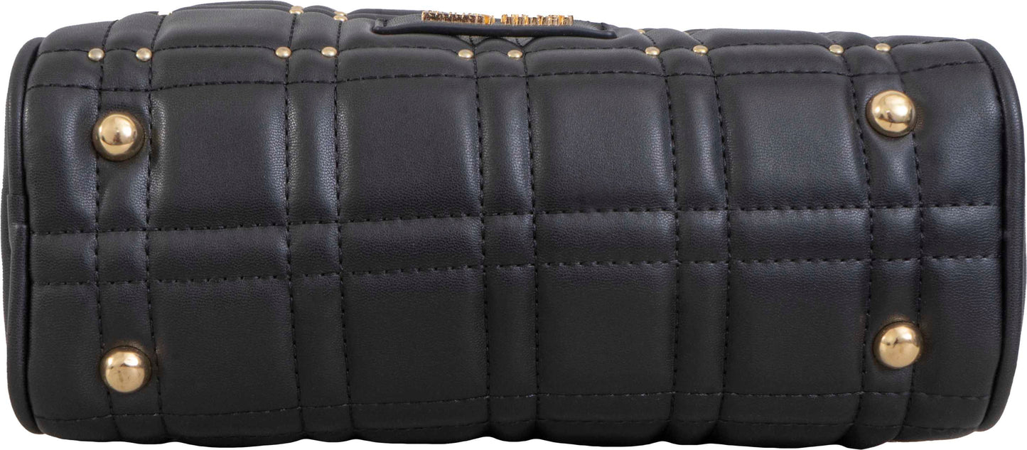 Ellen Tracy Studded Smooth Square Quilted Crossbody