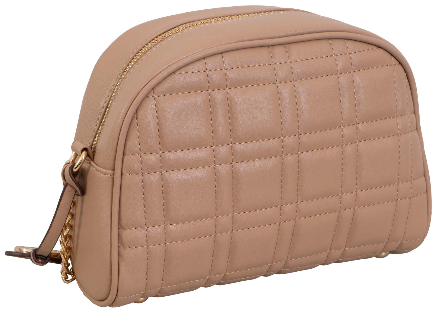 Ellen Tracy Studded Smooth Square Quilted Crossbody