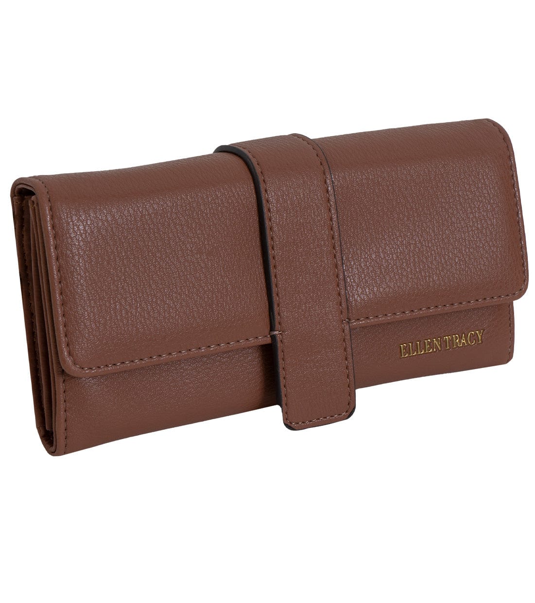 Ellen Tracy Pebble Grain Clutch Wallet