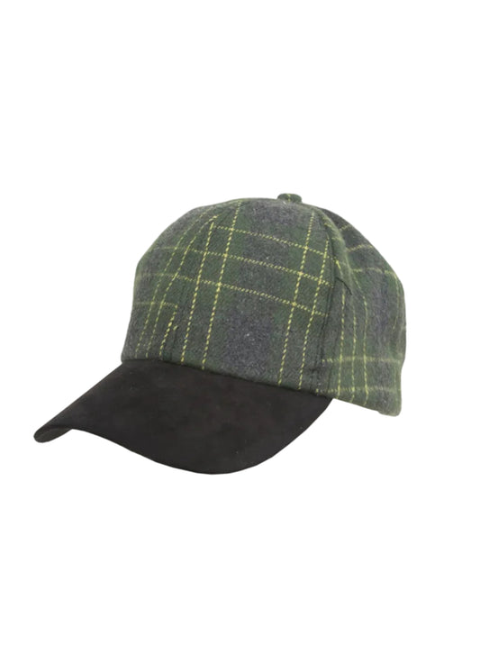 Magid Neon Check Pattern Felt Baseball Cap