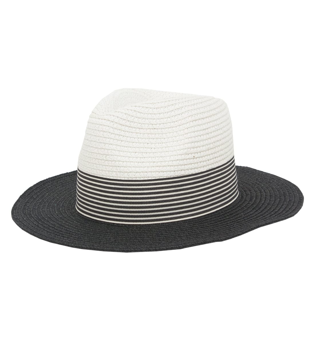 Magid Striped Straw Panama Hat