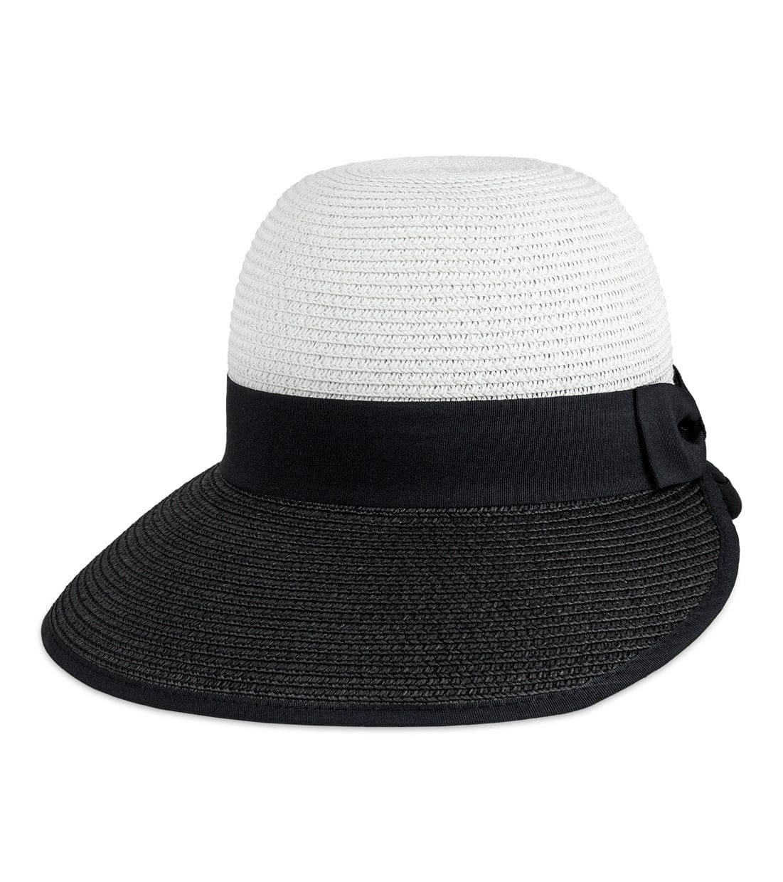 Magid Ribbon Color Block Straw Garden Hat