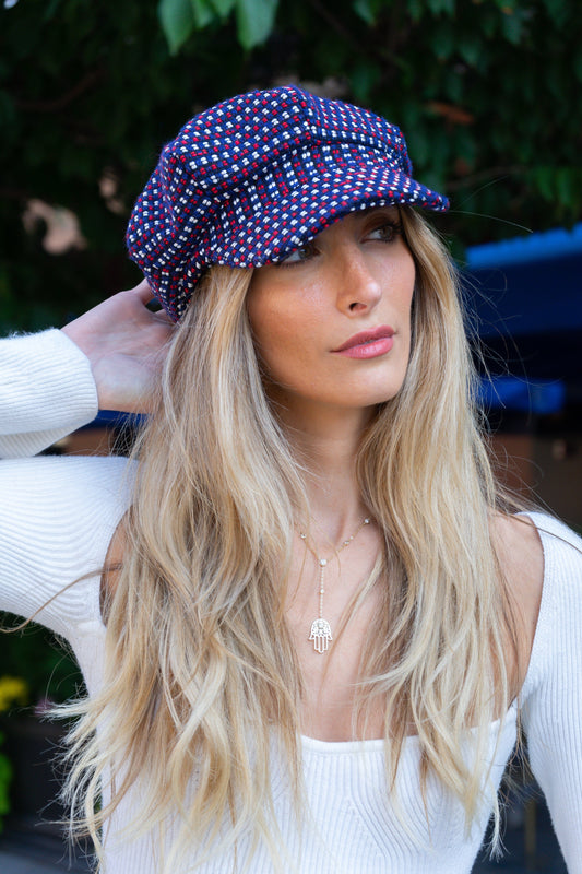 Magid Patterned Newsboy Cabby Hat