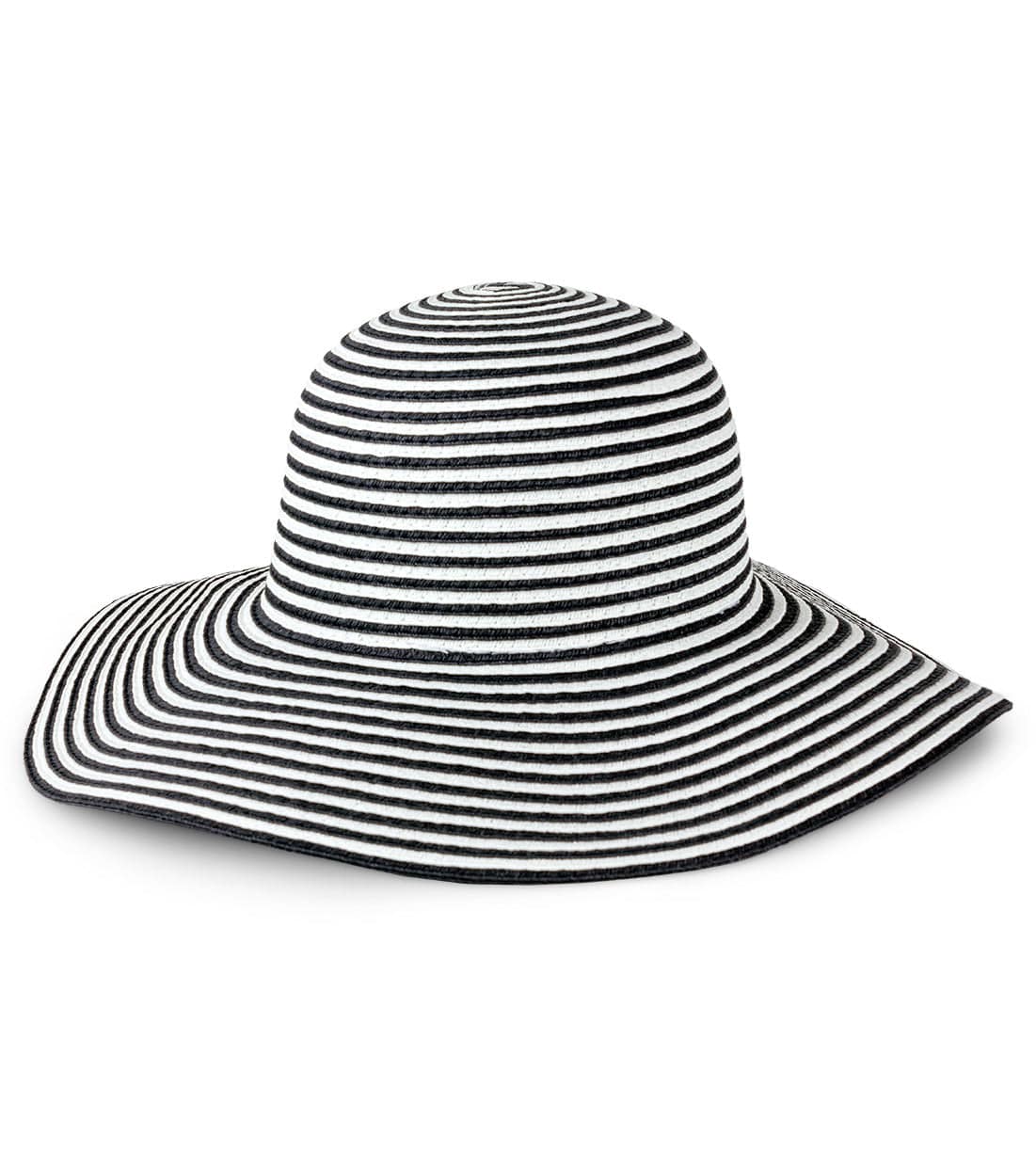 Magid Striped Straw Floppy Hat