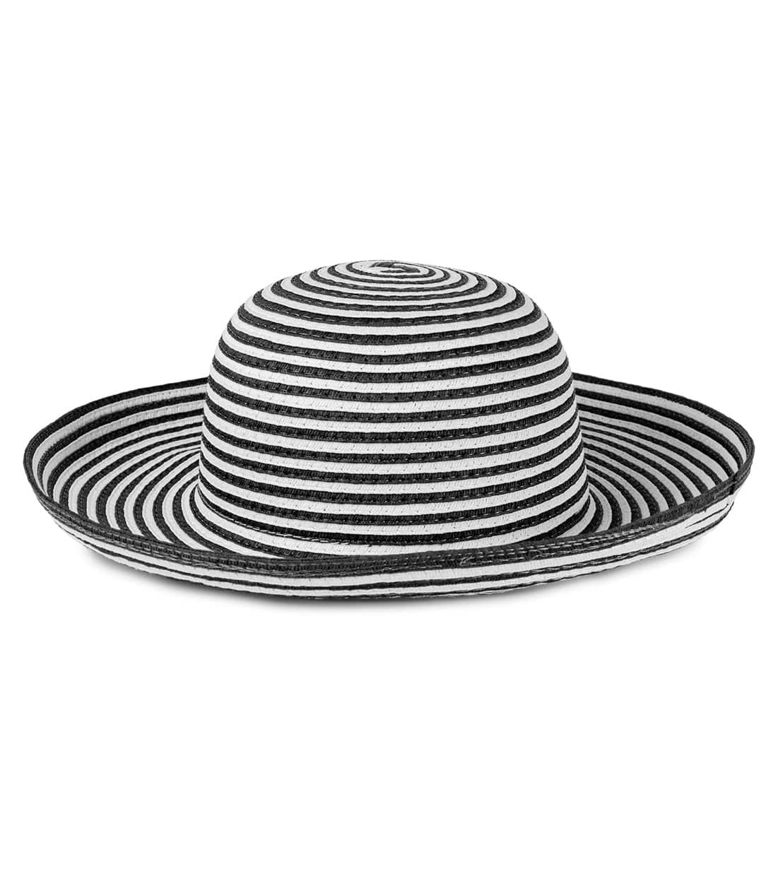 Magid Striped Straw Kettle Hat