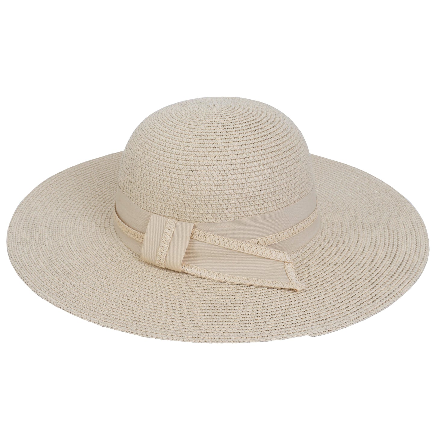 Magid Ribbon Straw Floppy Hat