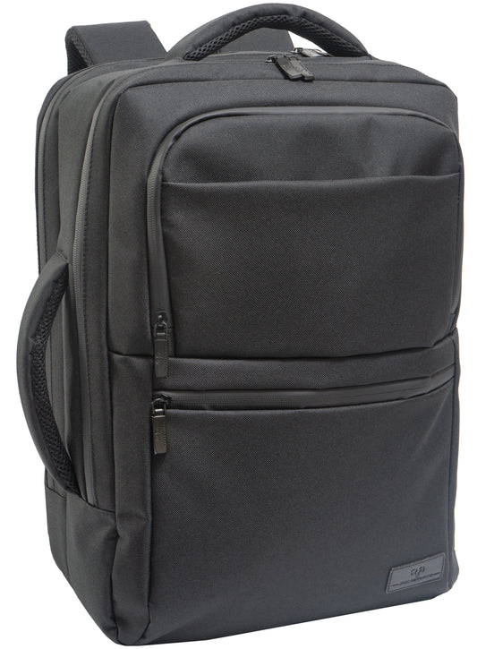 Jack Abrahams The Bristol Twill Nylon 19-In Convertible Travel Backpack