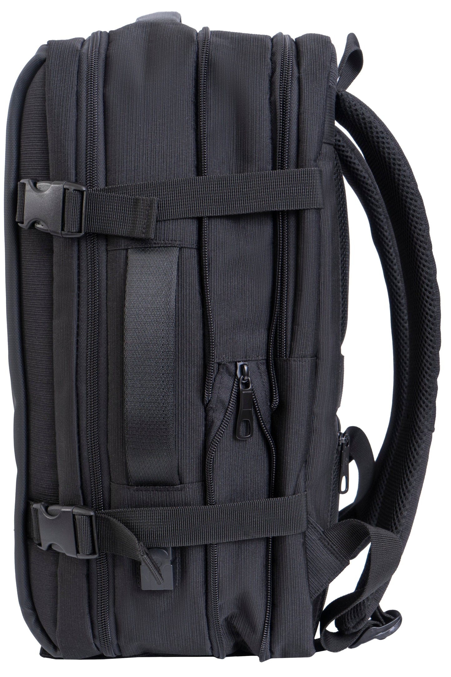 Jack Abrahams |The Mitchell | Men's 18-In Tarpaulin Expandable Travel Backpack with USB Port