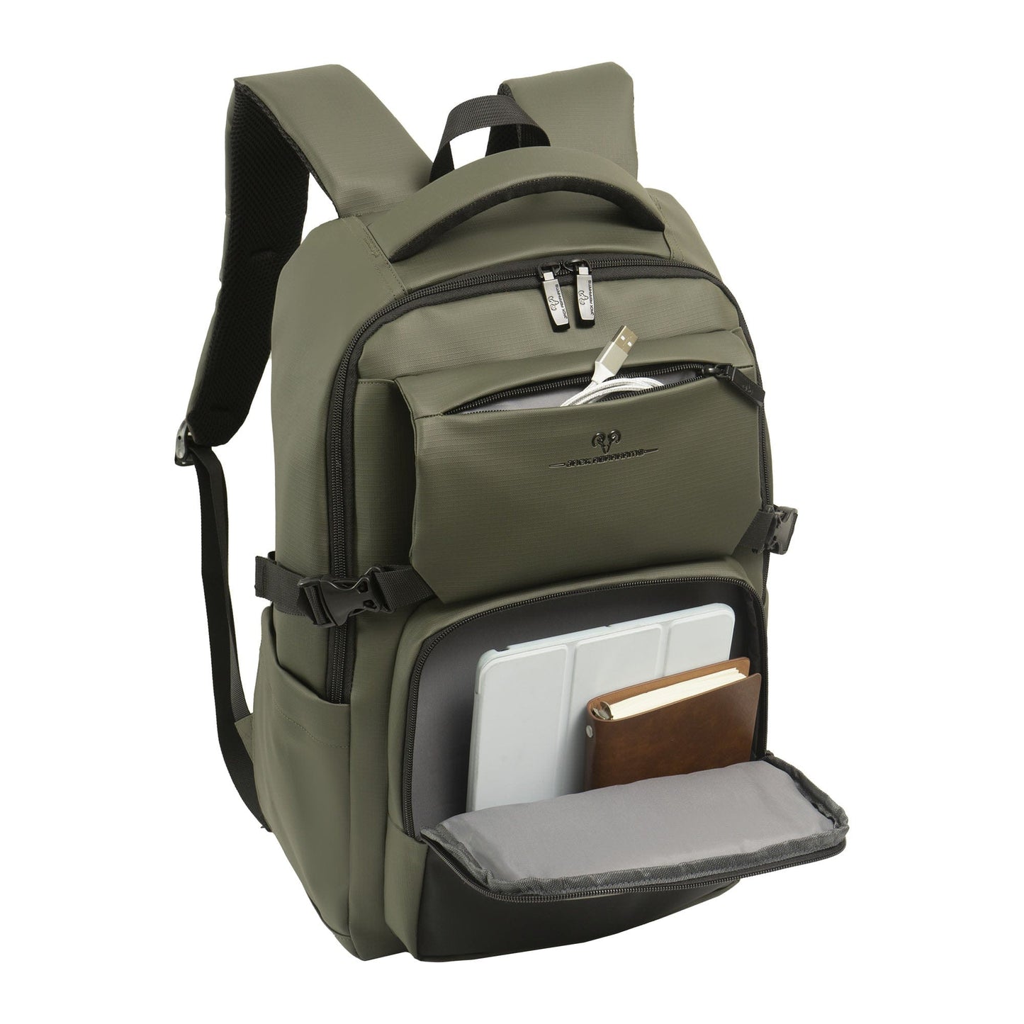 Jack Abrahams 18-In Tarpaulin Workbook Laptop Backpack