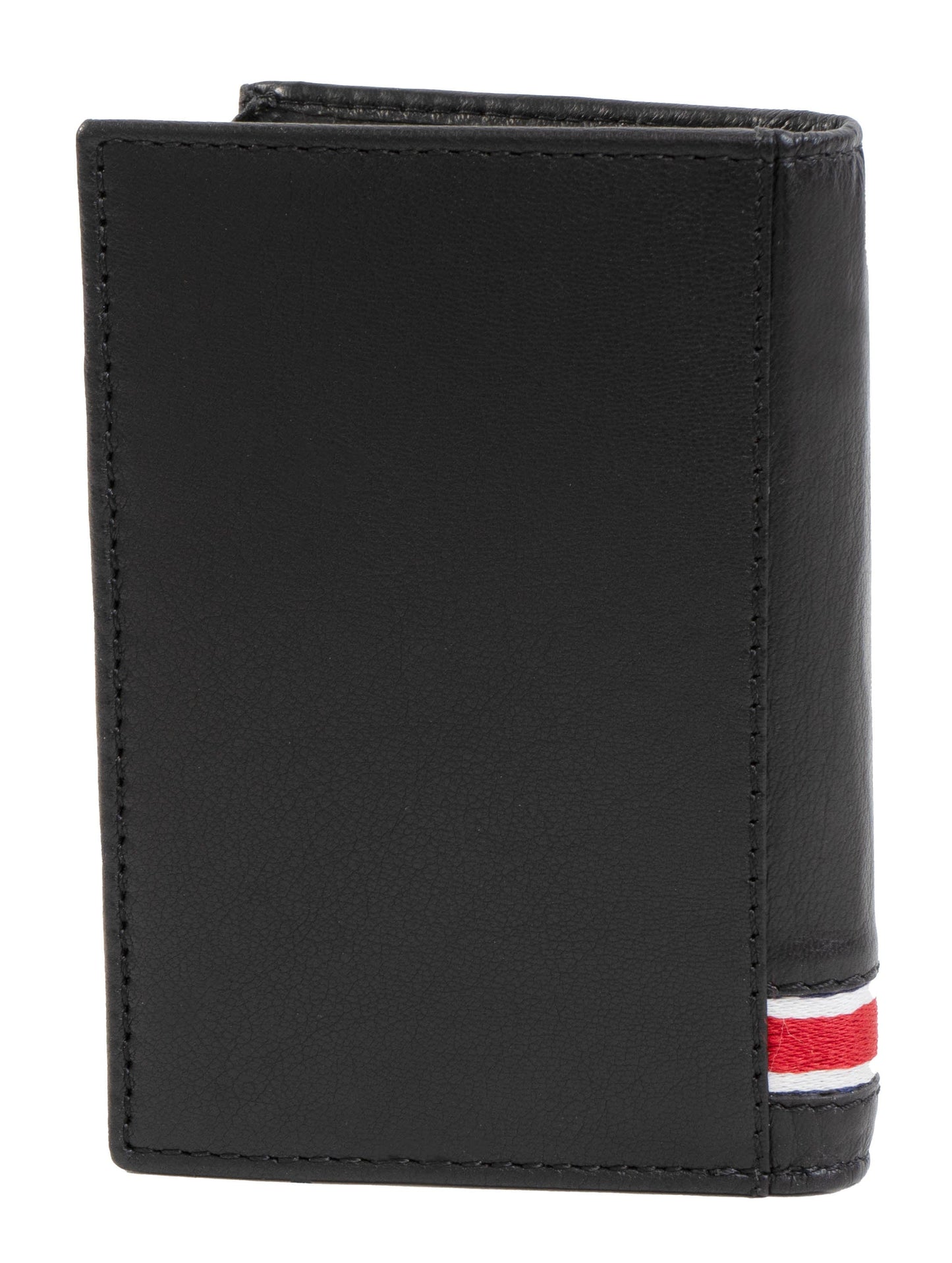 Jack Abrahams Goat Nappa Leather Bi-Fold Wallet with Flip ID Case Black