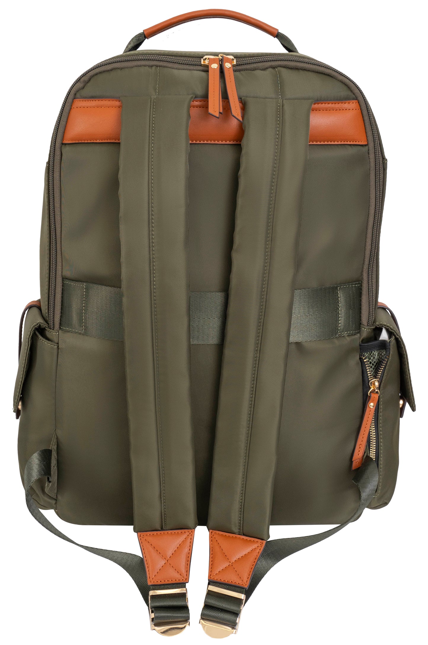 Joan & David Twill Nylon 18 Inch Multi Pocket Workbook Backpack