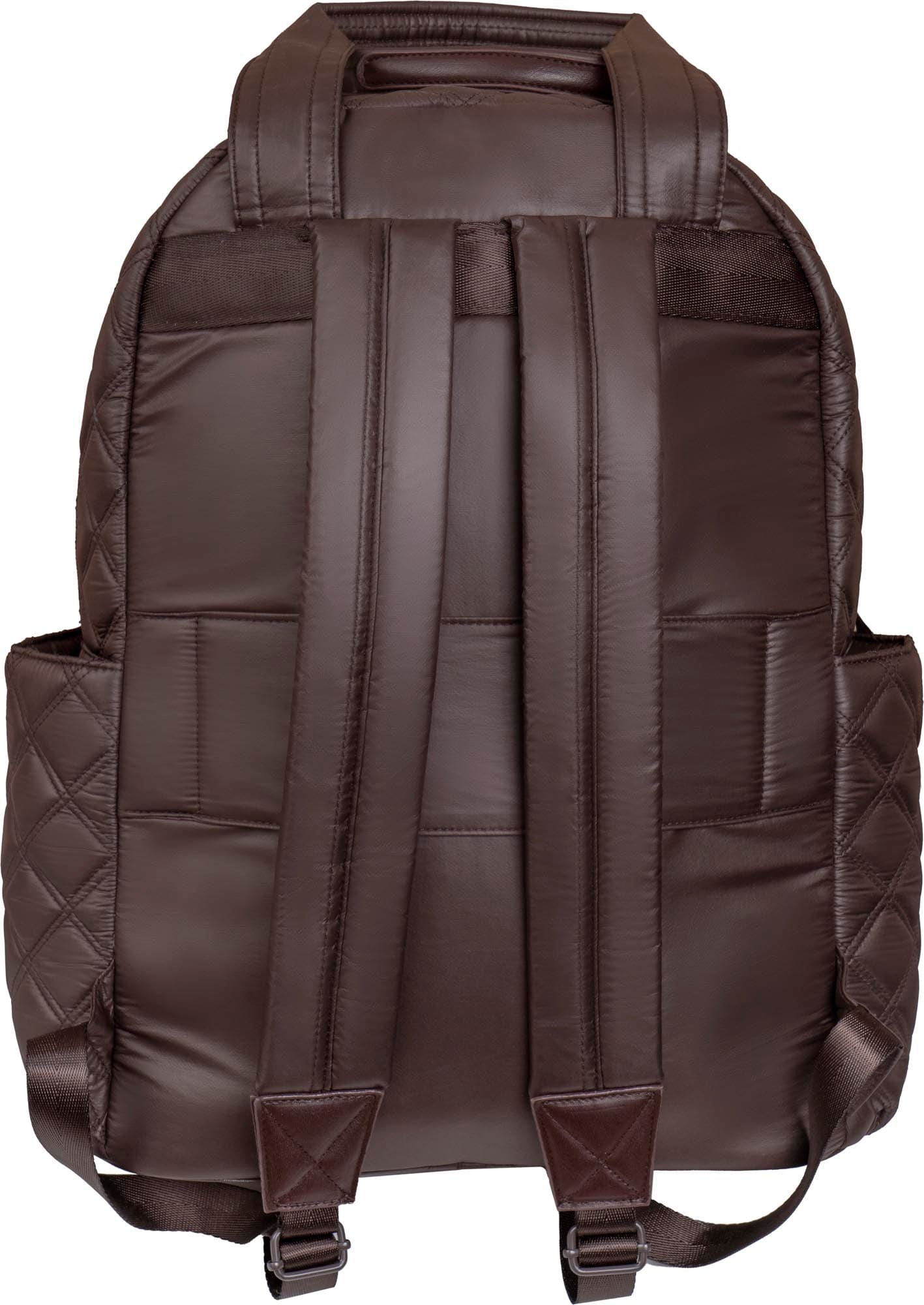 Joan & David Diamond Quilted Puffer Nylon Workbook Backpack