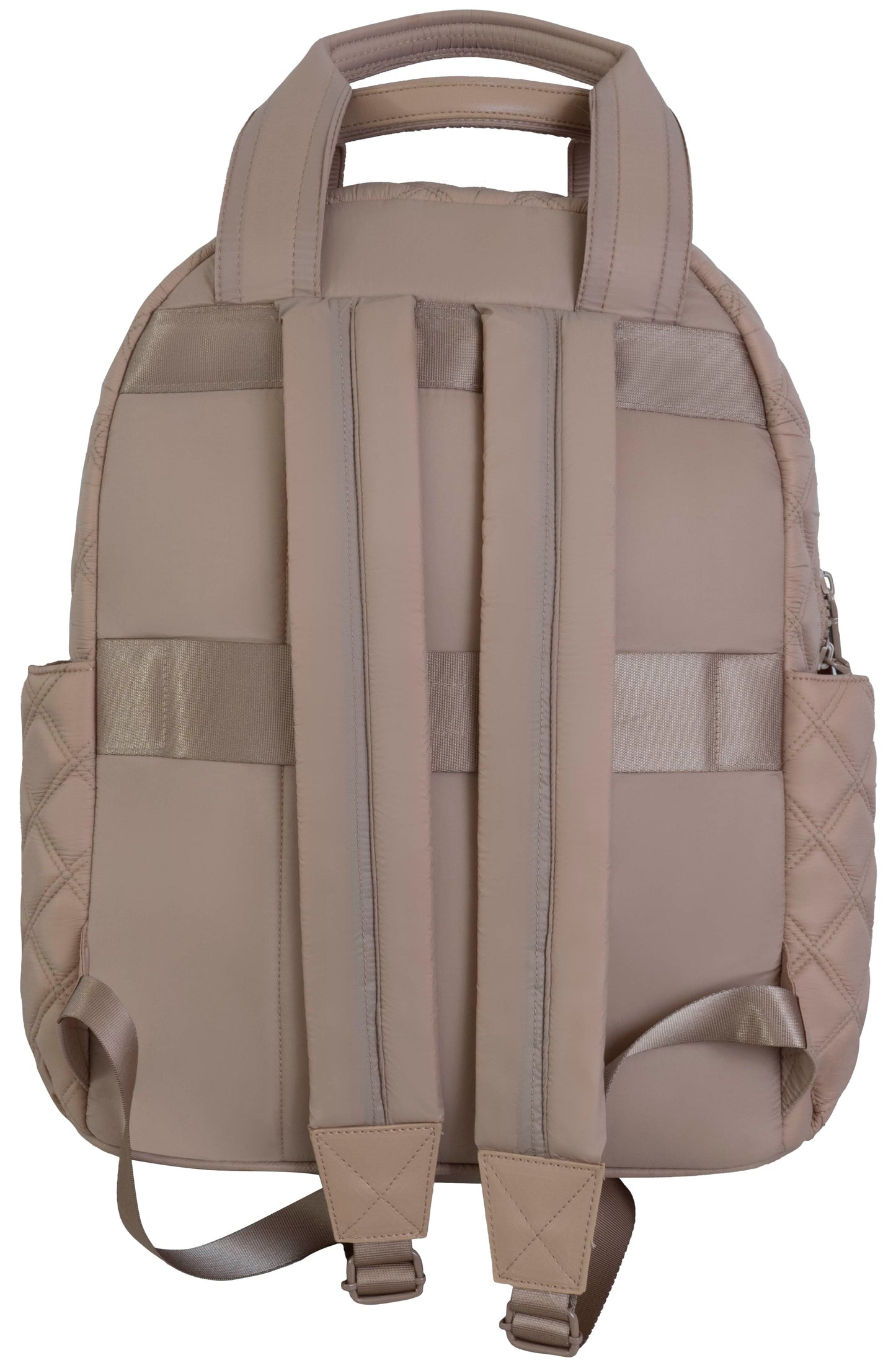 Joan & David Diamond Quilted Puffer Nylon Workbook Backpack