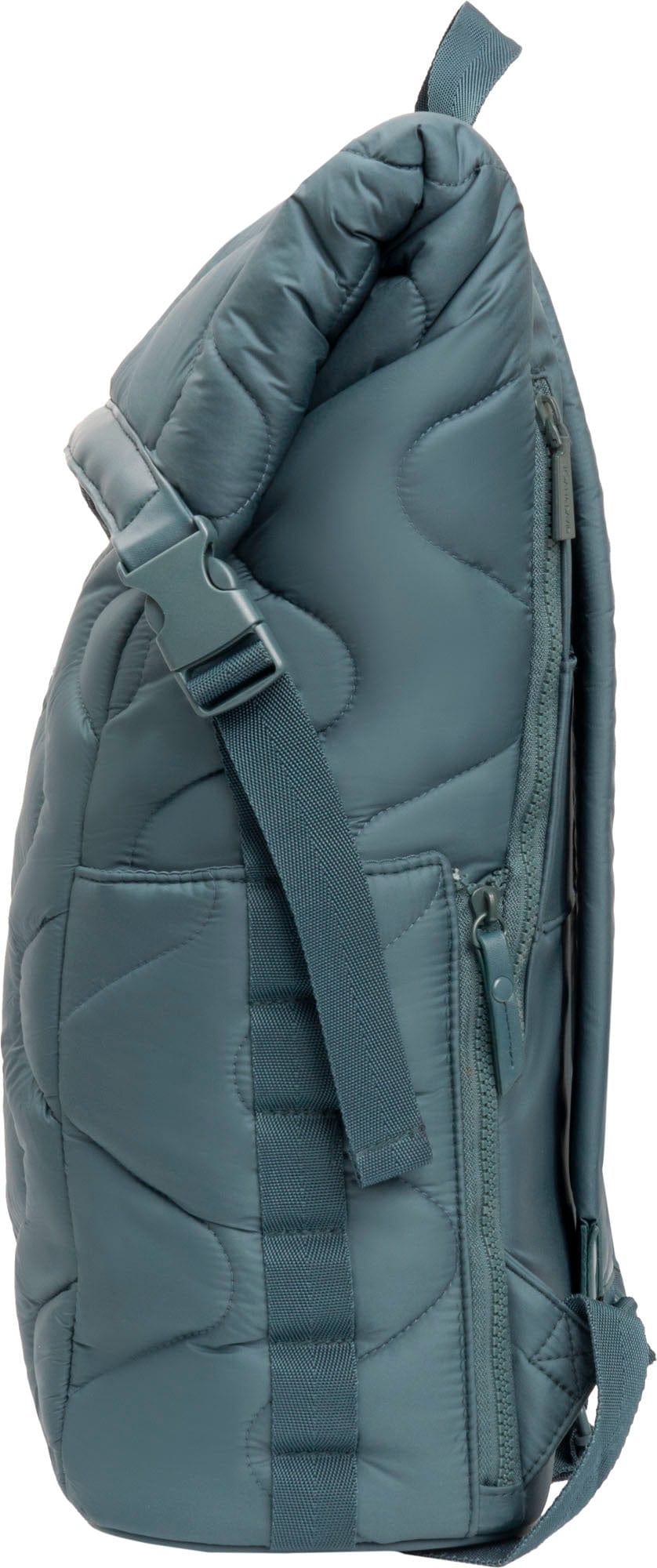 Joan & David Wave Quilted Puffer Nylon 18 Inch Square Buckle Workbook Backpack