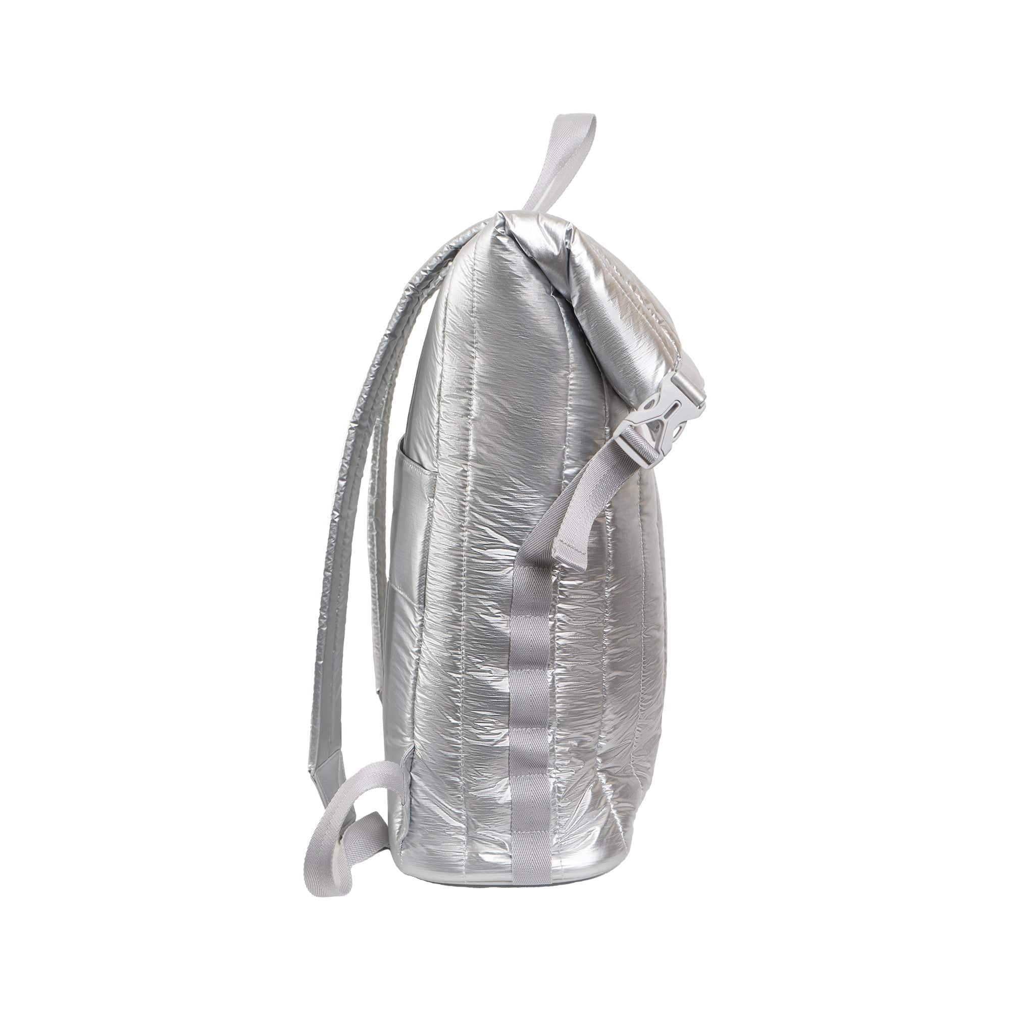 Joan & David Tubular Quilted Metallic Puffer Nylon 18-Inch