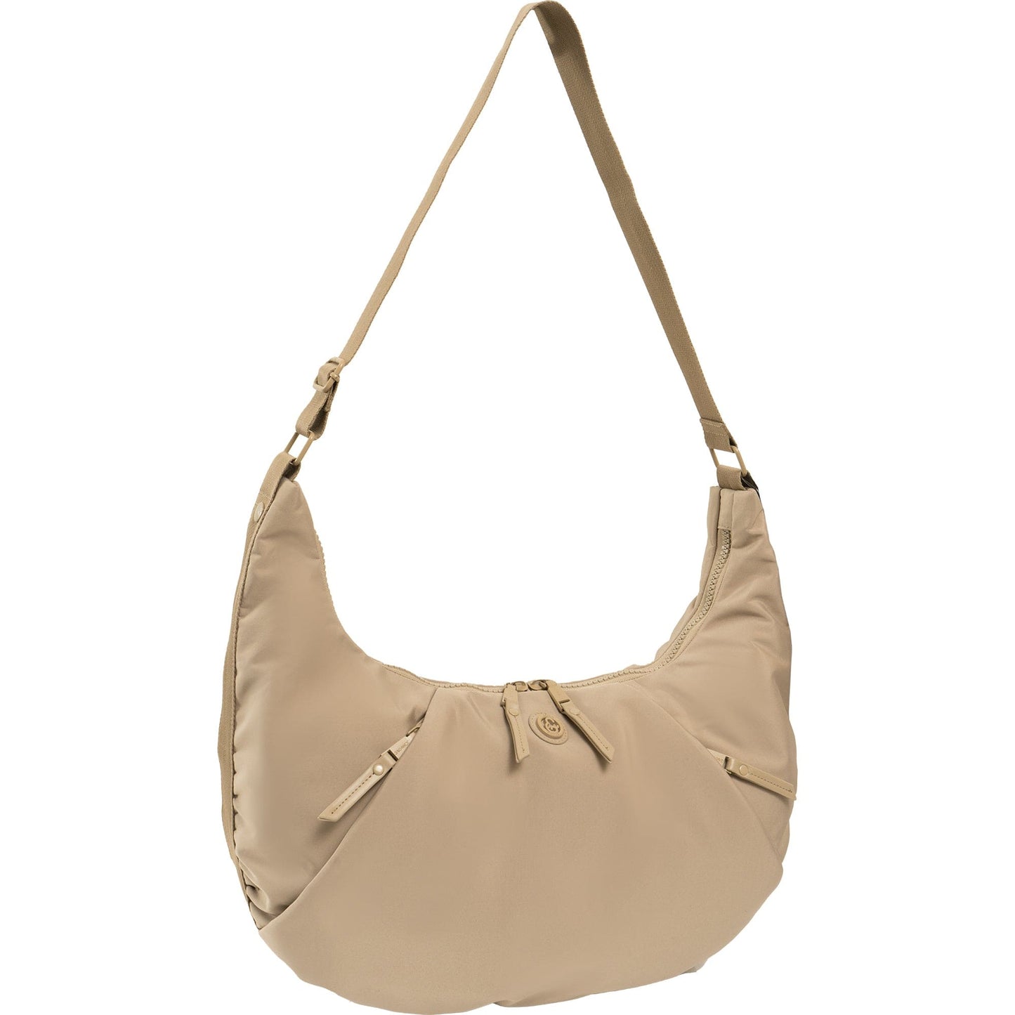 Joan and David Crescent Puffer Nylon Tote