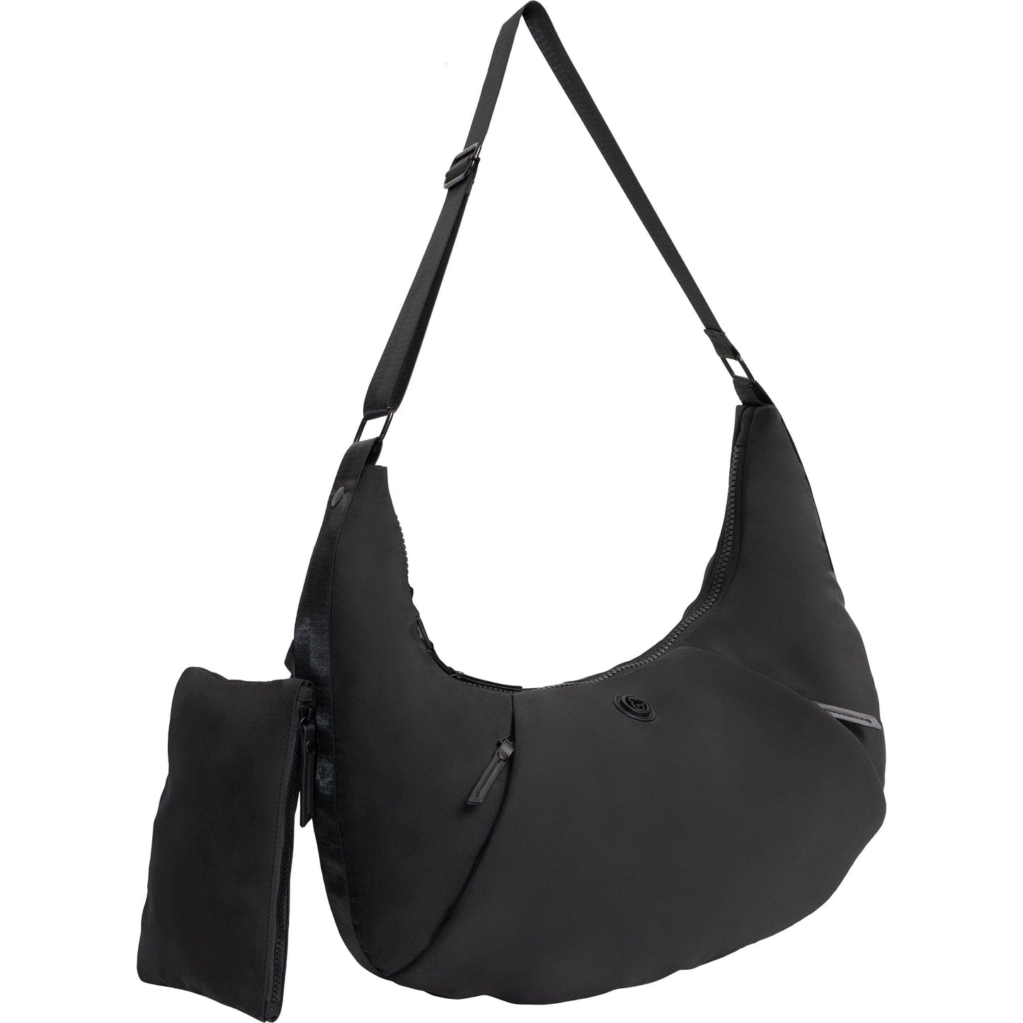 Joan and David Crescent Puffer Nylon Tote