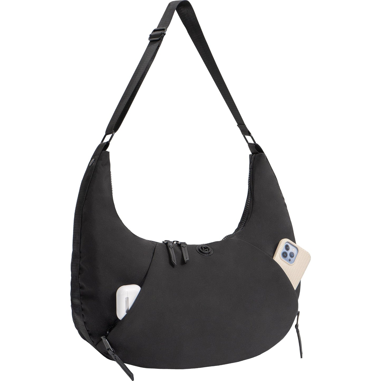 Joan and David Crescent Puffer Nylon Tote