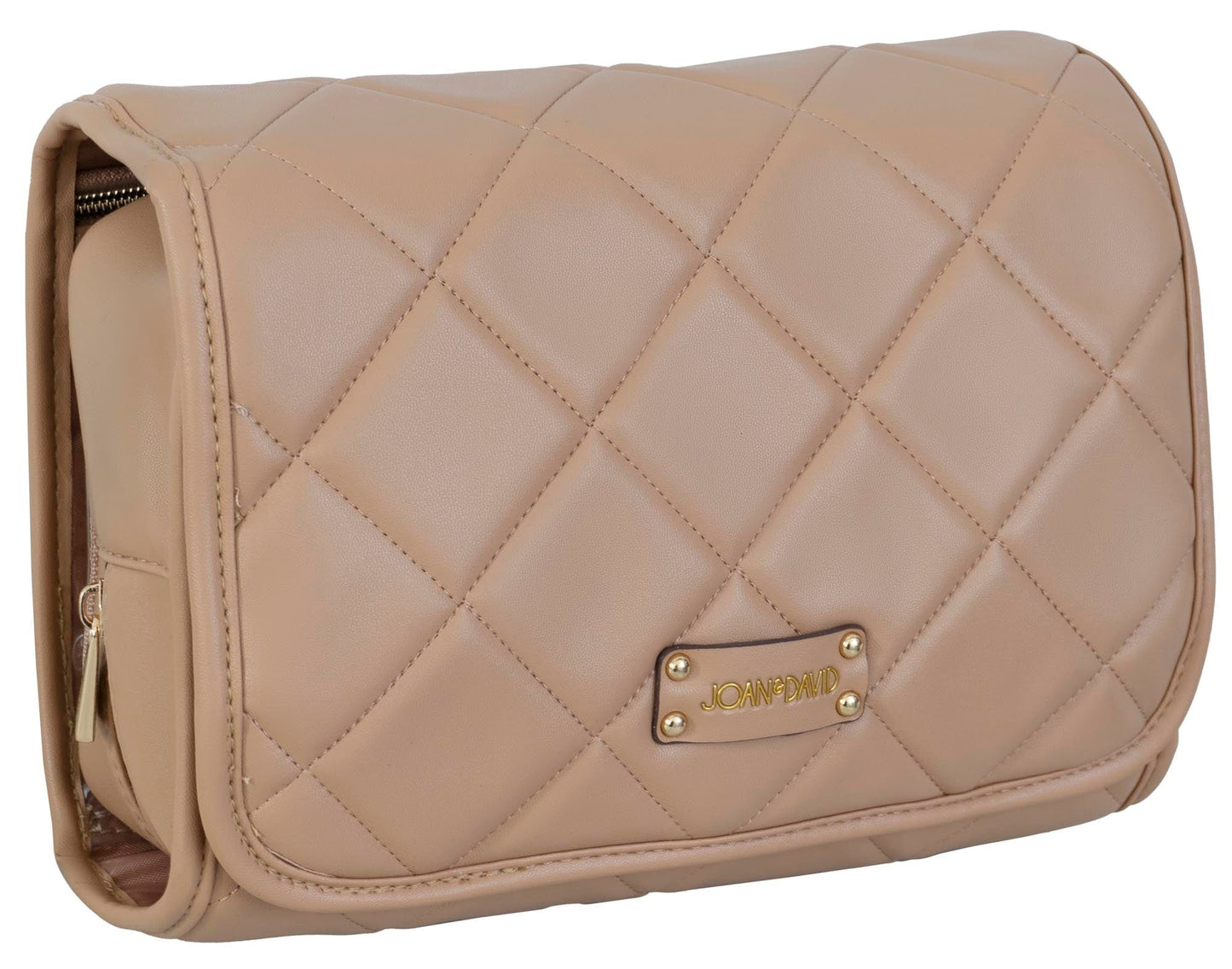 Joan & David Diamond Quilted Roll Hanging Travel Toiletry Organizer Bag