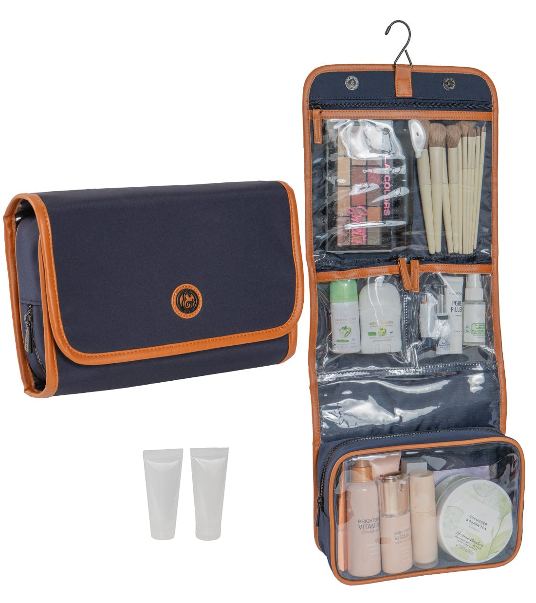 Joan & David High Density Sport Nylon Roll Hanging Toiletry Organizer Bag