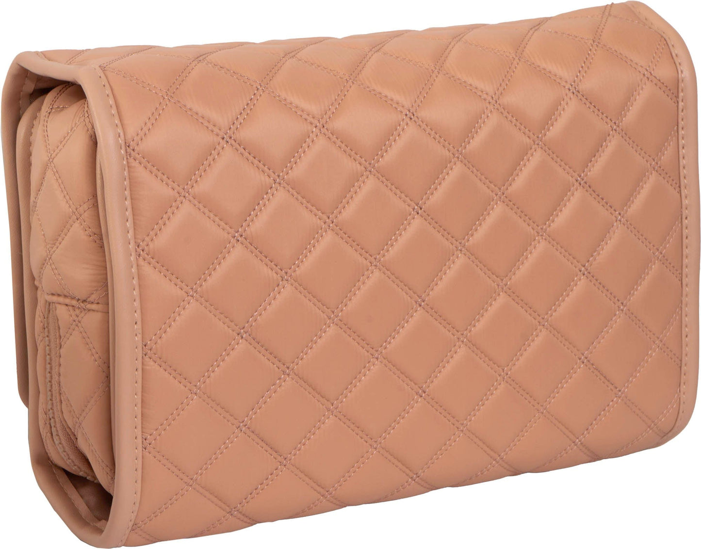 Joan & David Diamond Quilted Puffer Sport Nylon Roll Hanging Travel Toiletry Organizer Bag